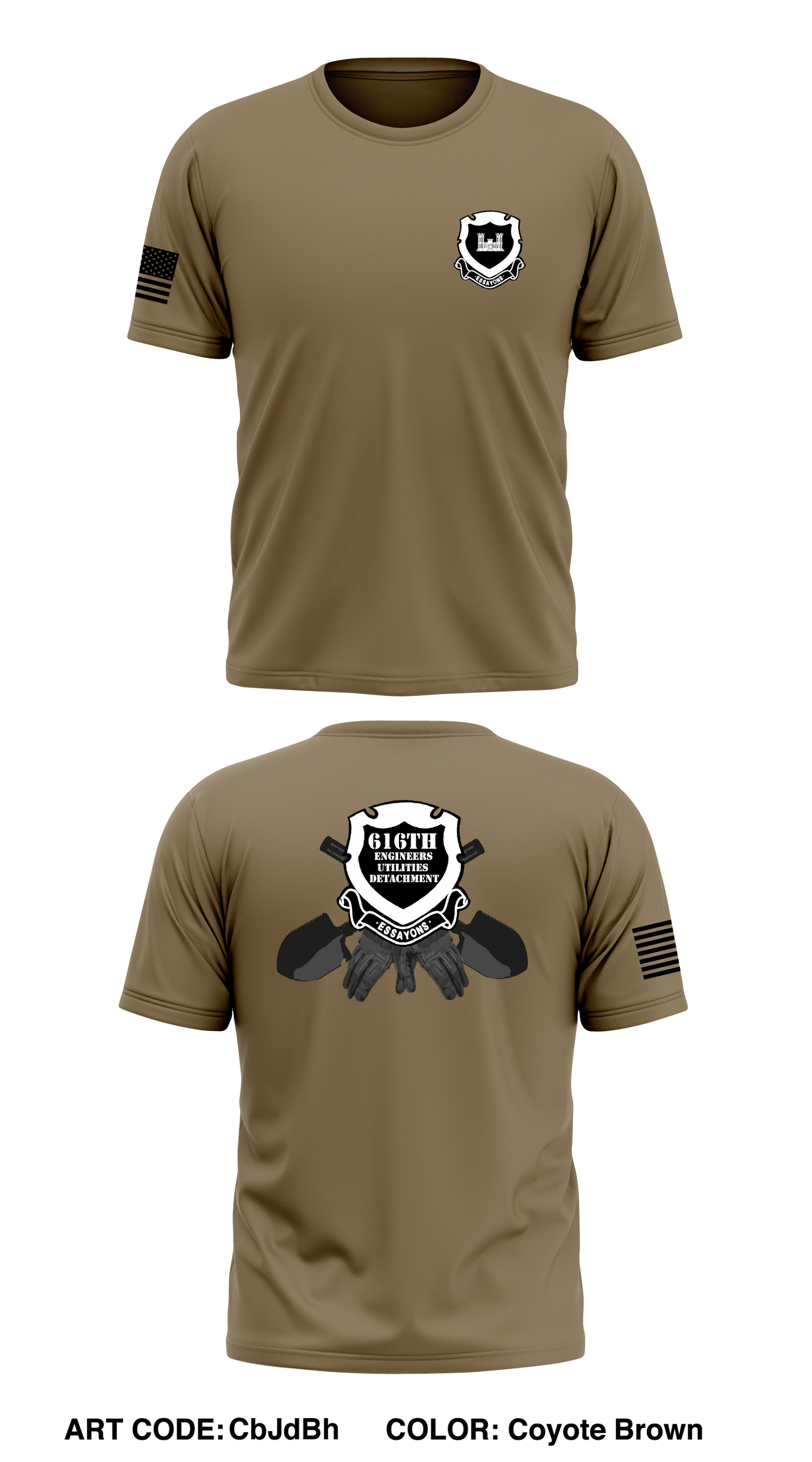 616 EUD Store 1 Core Men's SS Performance Tee - CbJdBh