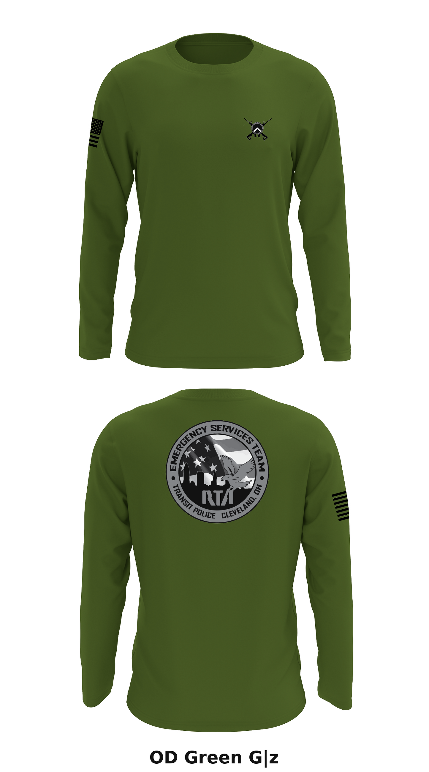 GCRTA Emergency Service Team (EST) Store 1 Core Men's LS Performance Tee - G|z