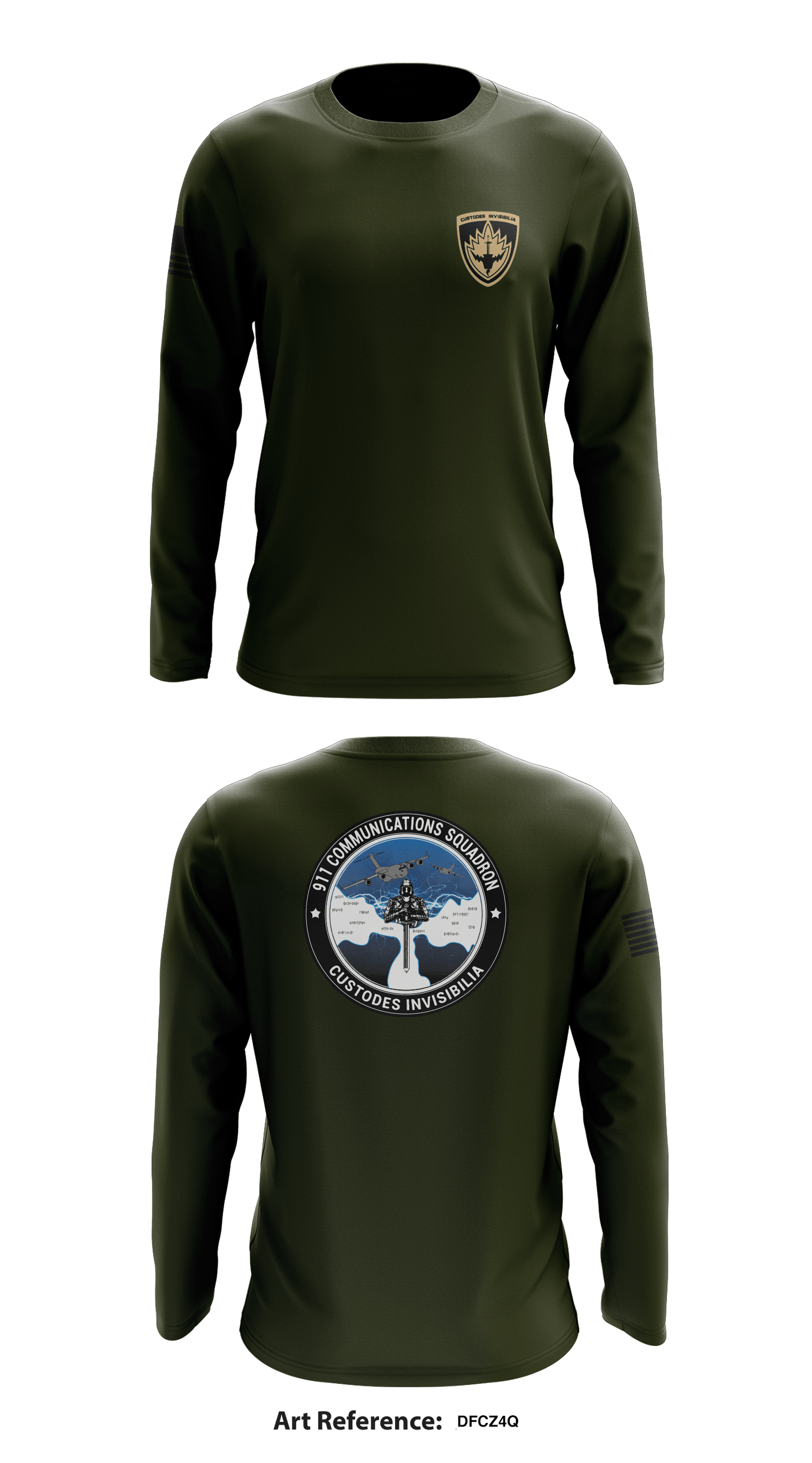 911th Communications Squadron Store 1 Core Men's LS Performance Tee - DFCz4q