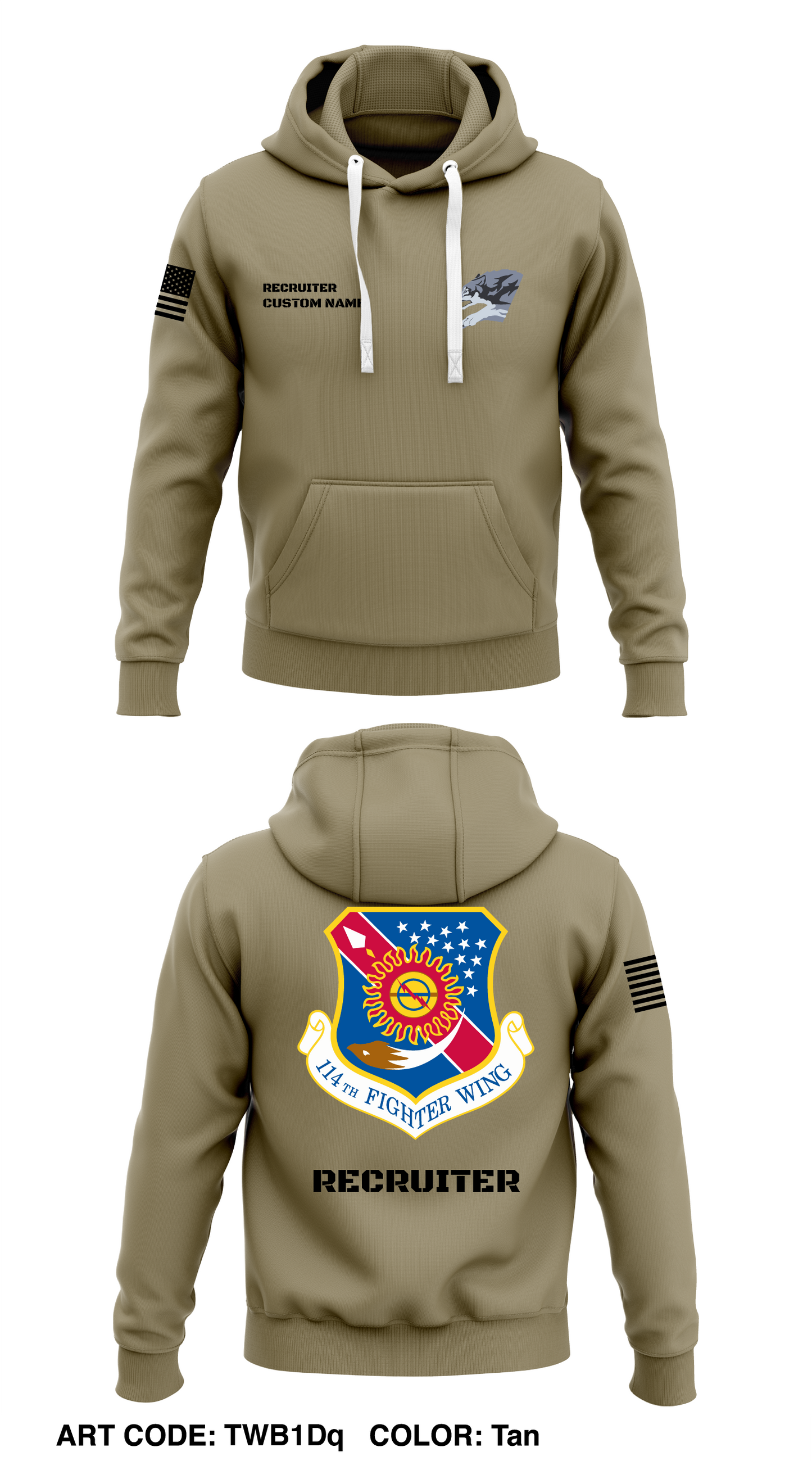 114th Fighter Wing Store 1 Core Men's Hooded Performance Sweatshirt - TWB1Dq