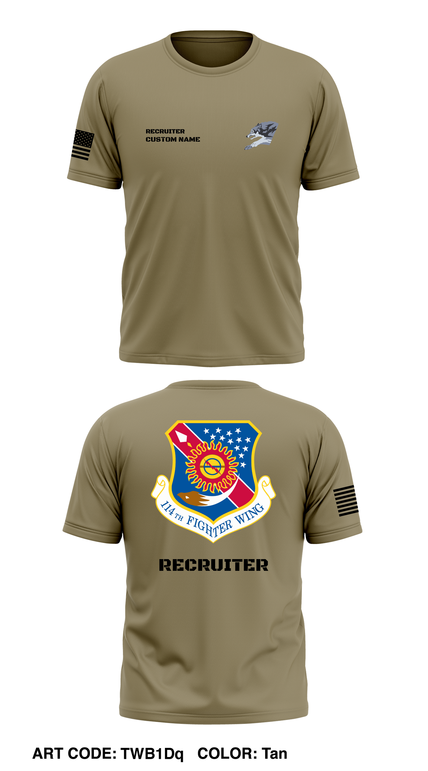 114th Fighter Wing Store 1 Core Men's SS Performance Tee - TWB1Dq