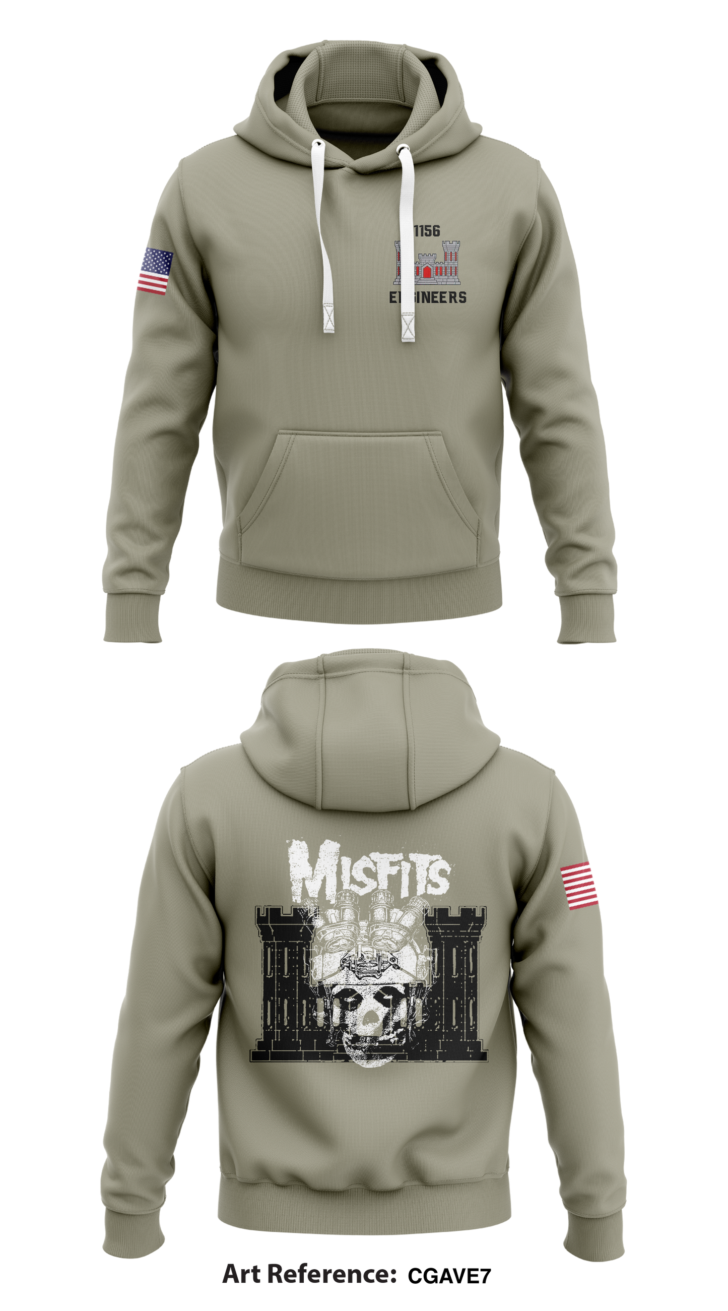 1156 Engineers Store 1 Core Men's Hooded Performance Sweatshirt - CGAVE7