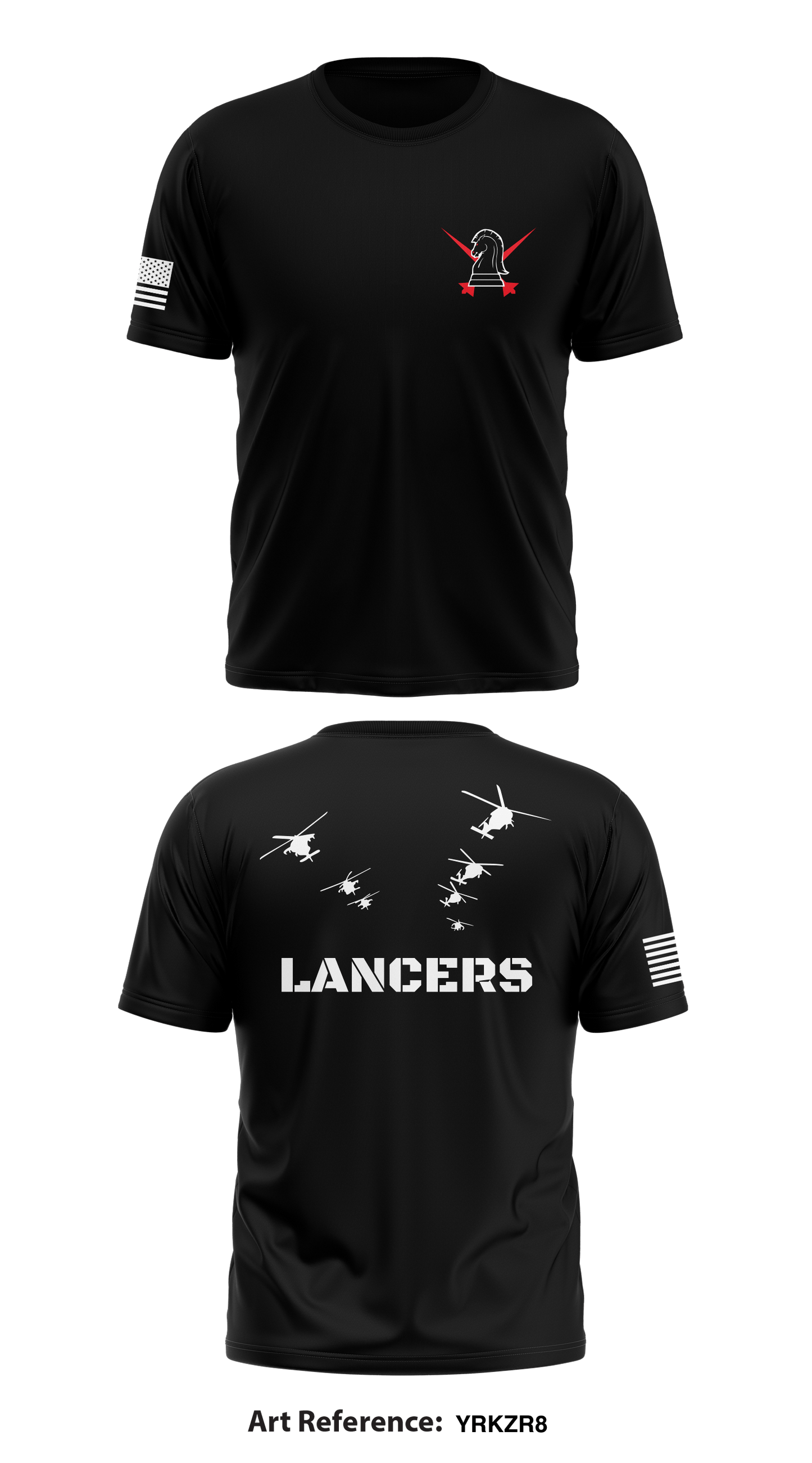 B Co 5-101 Lancers Store 1 Core Men's SS Performance Tee - YRKzr8
