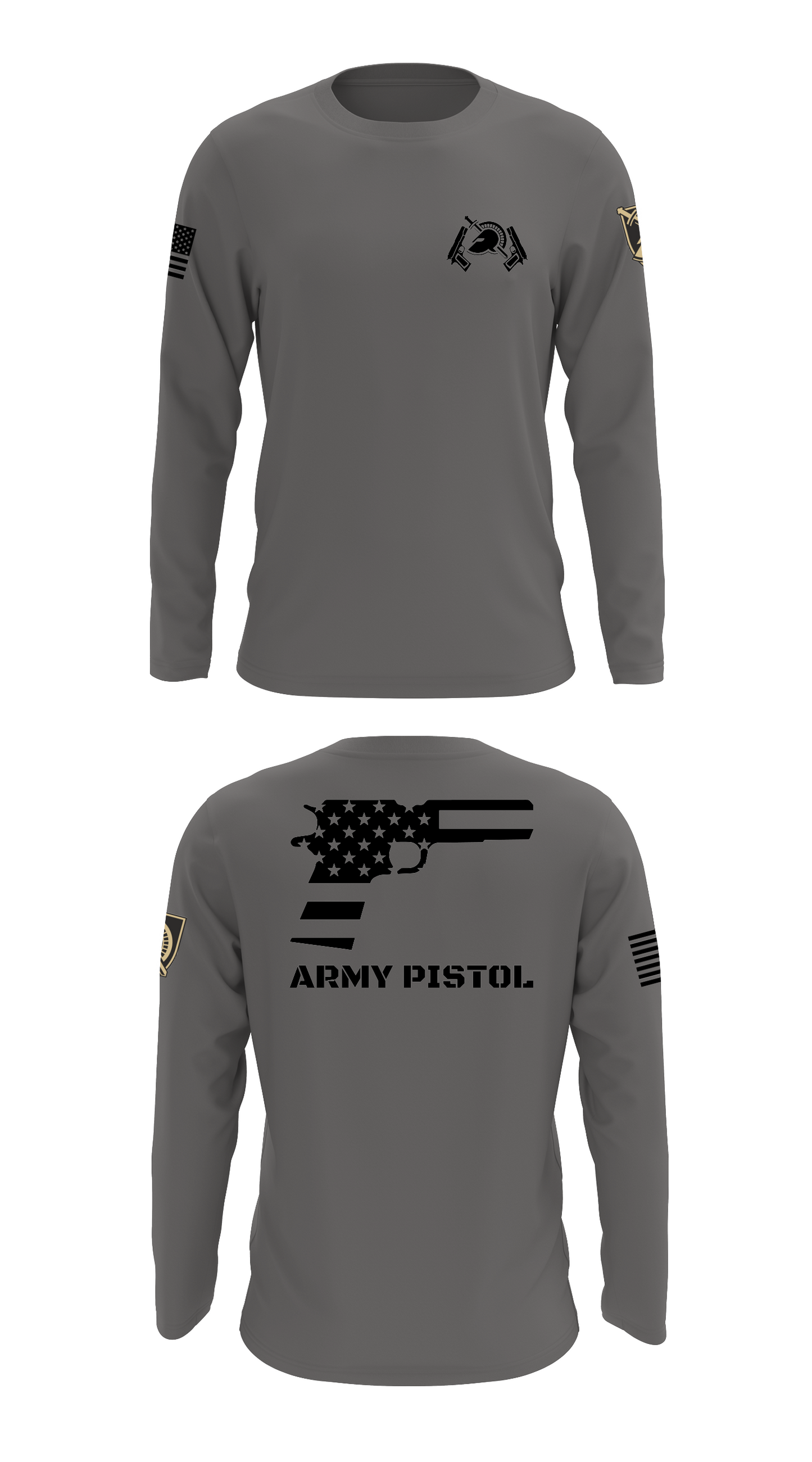 army pistolarmy pistol store 1 Core Men's LS Performance Tee - 94078345062