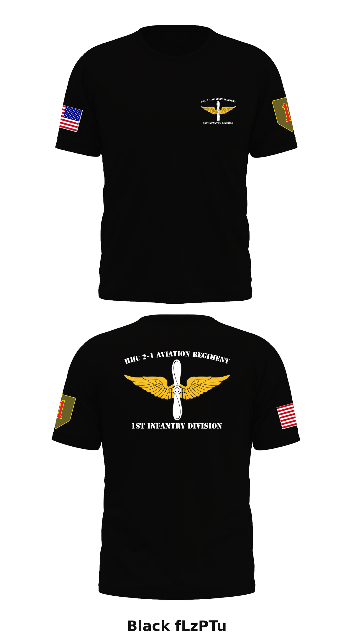 HHC 2-1 Aviation Regiment Store 1 Core Men's SS Performance Tee - fLzPTu