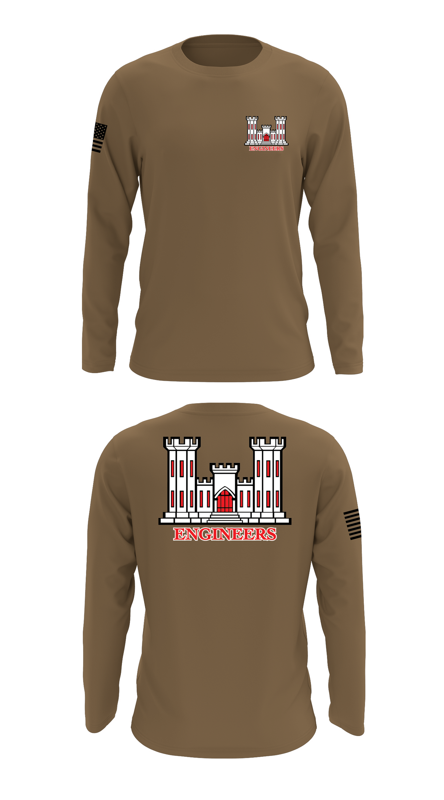 379th Engineer Construction Company Store 1 Core Men's LS Performance Tee - 52692011891