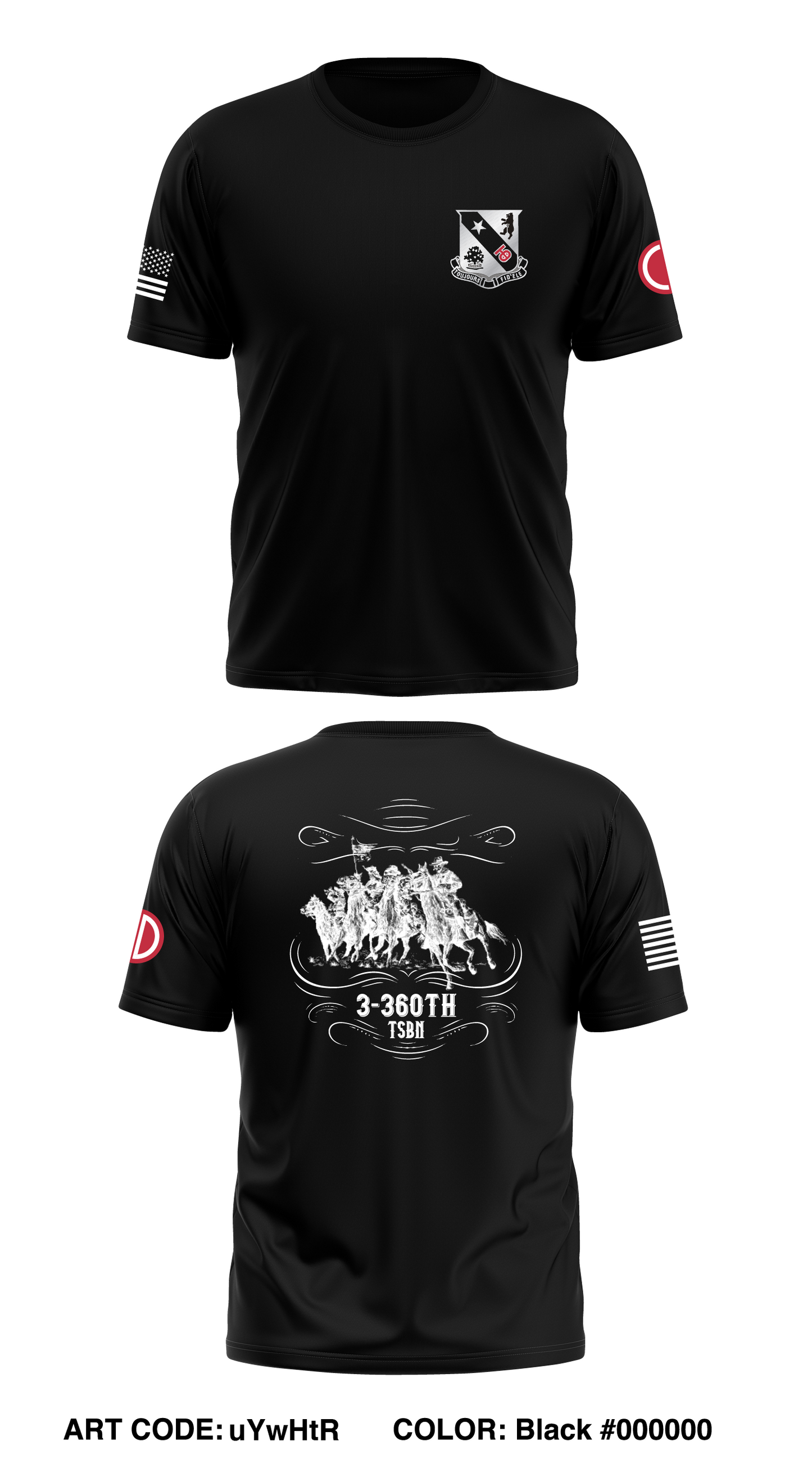 3-360th TSBN Store 1 Core Men's SS Performance Tee - uYwHtR