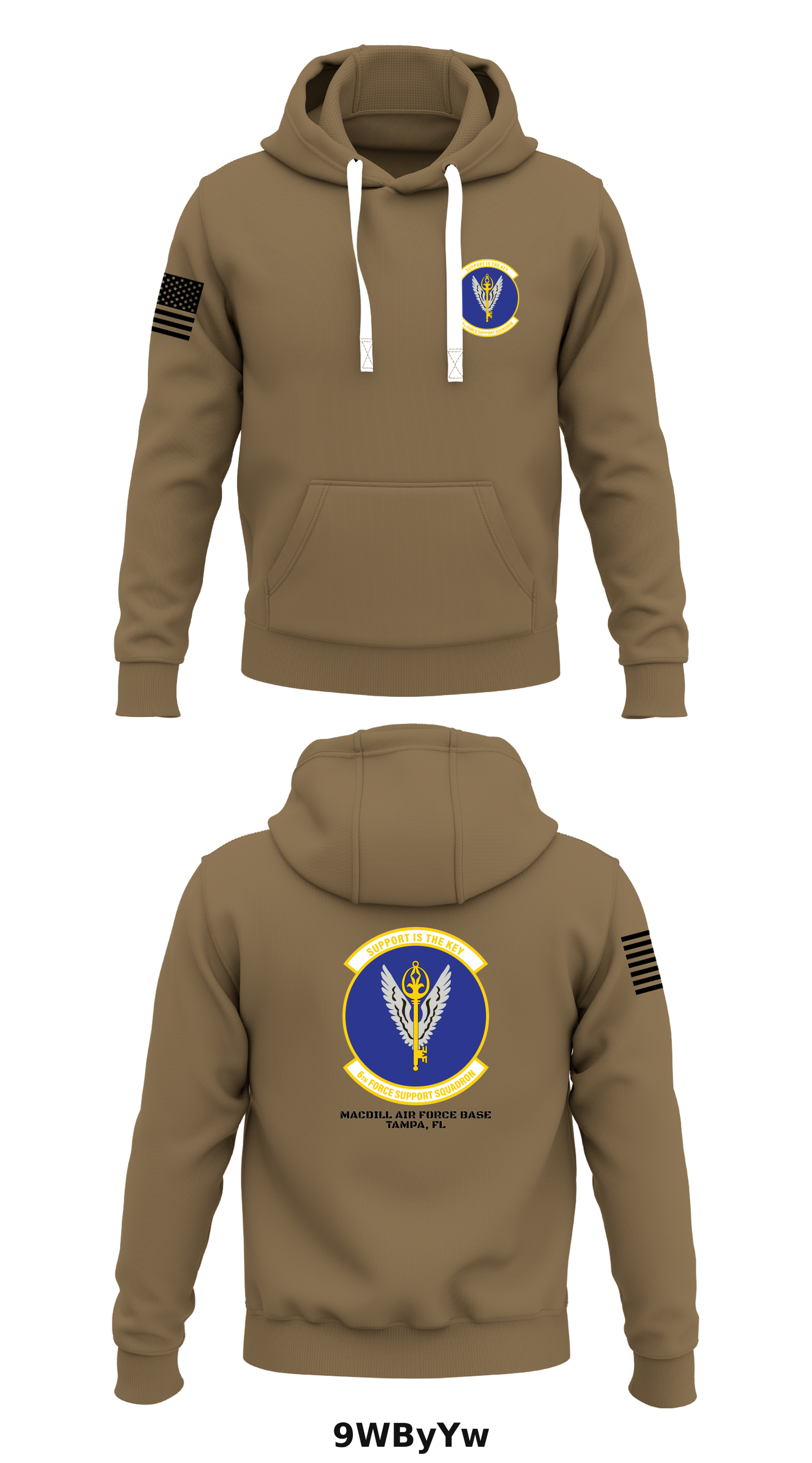6th Force Support Squadron Store 1 Core Men's Hooded Performance Sweatshirt - 9WByYw