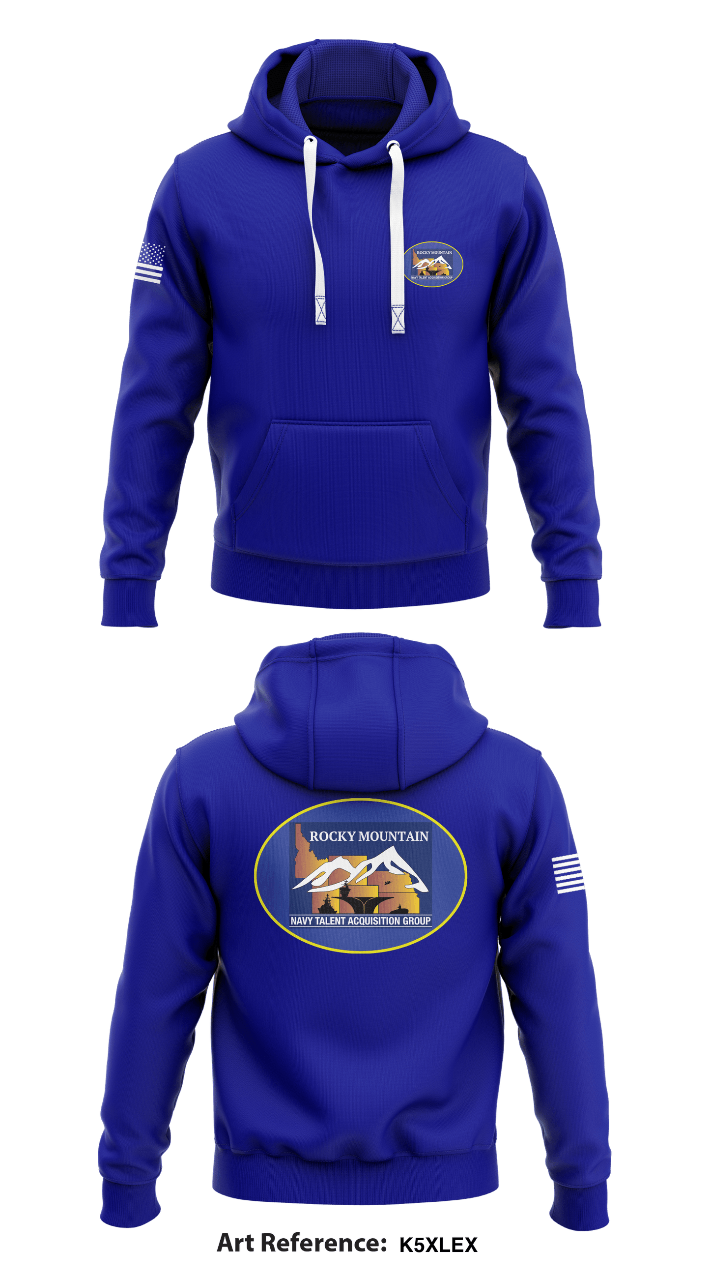 Navy Talent Acquisition Group Rocky Mountain Store 1 Core Men's Hooded Performance Sweatshirt - k5xleX