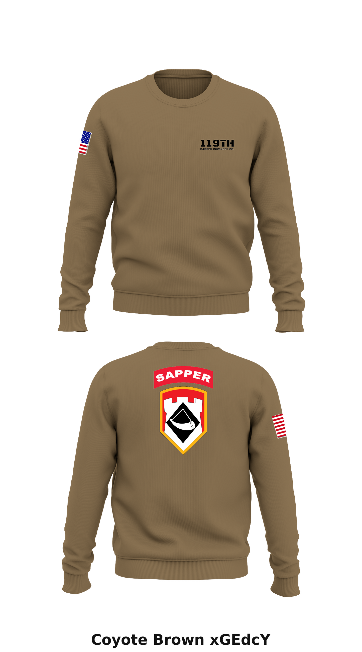119th Sapper Engineer Co. Store 1 Core Men's Crewneck Performance Sweatshirt - xGEdcY
