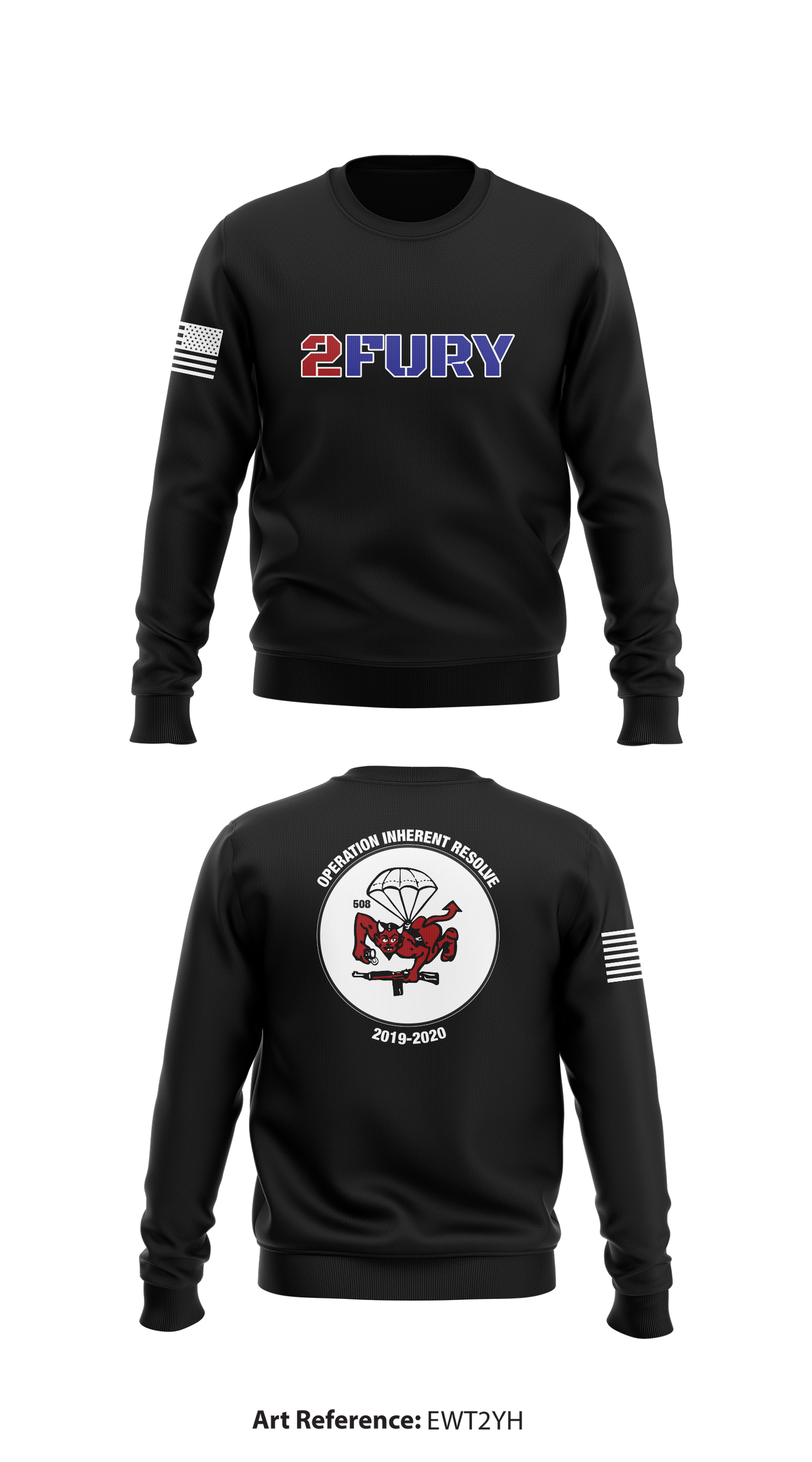 2Fury Store 1 Core Men's Crewneck Performance Sweatshirt - ewt2yH