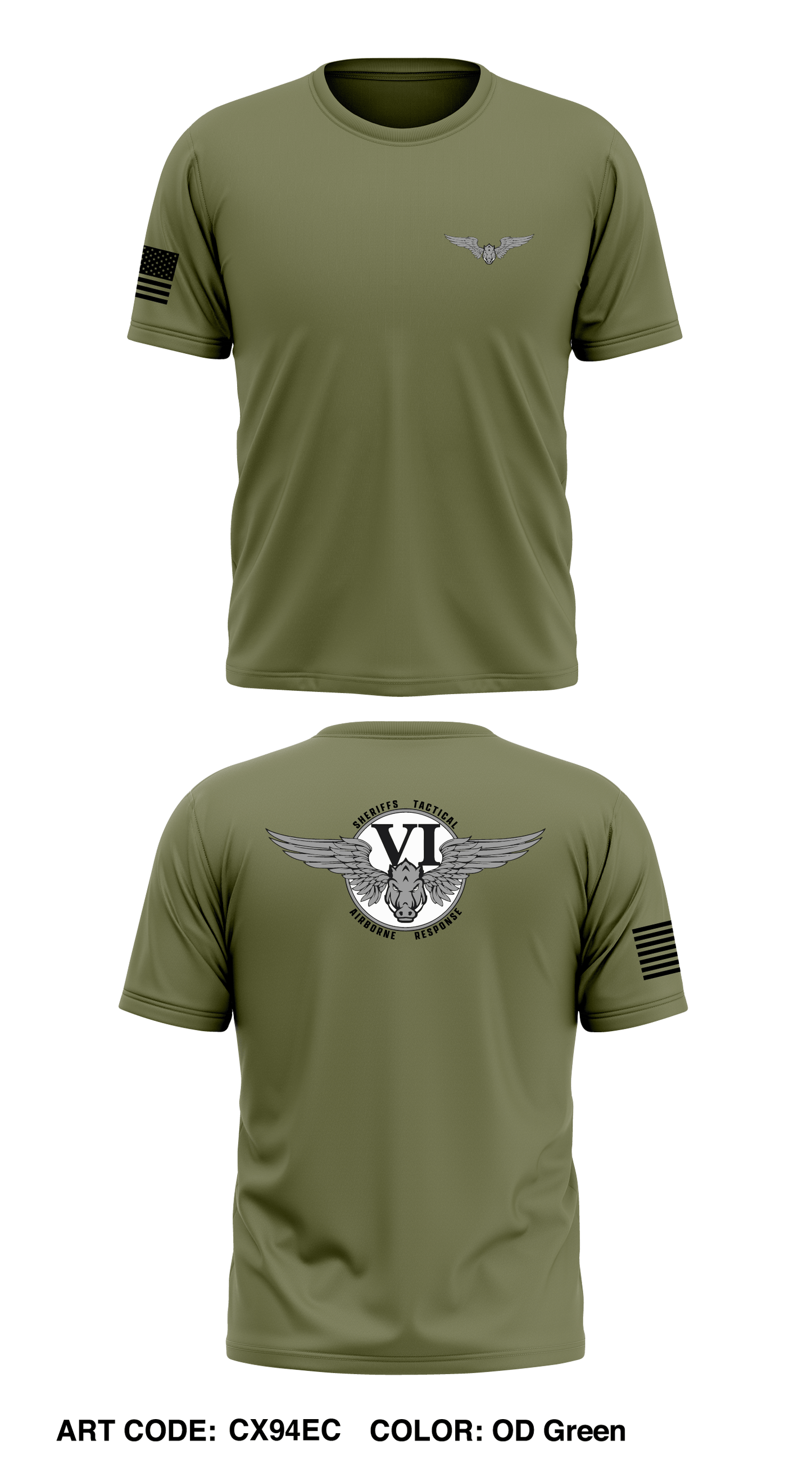 Sacramento Sheriff’s Tactical Airborne Response Store 1 Core Men's SS Performance Tee - CX94EC