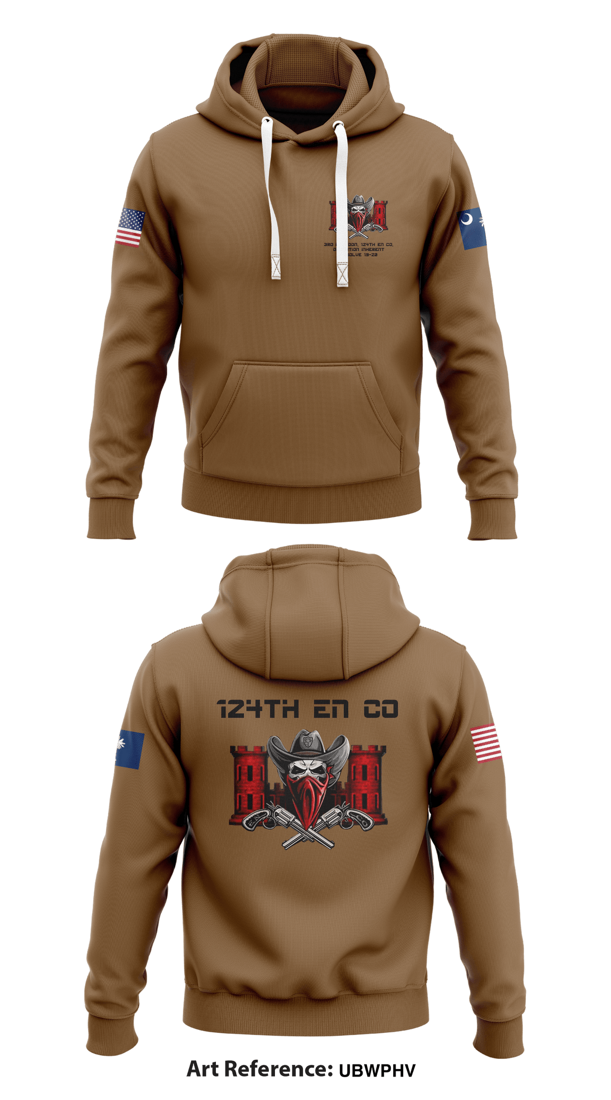 124TH EN CO Store 1 Core Men's Hooded Performance Sweatshirt - UbwpHV