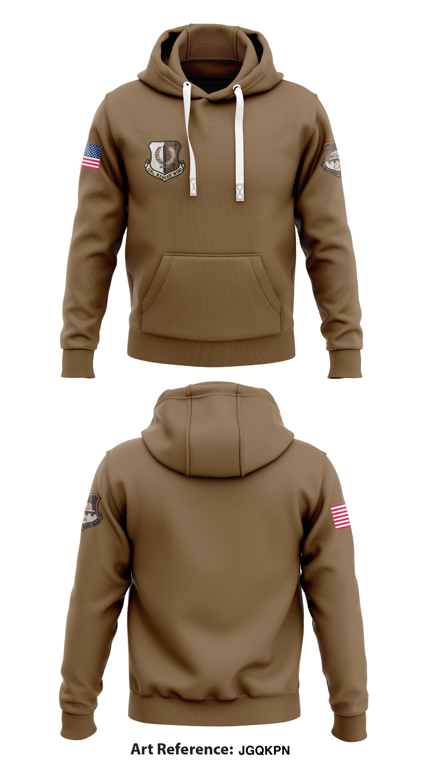 129th Rescue Wing Core Men's Hooded Performance Sweatshirt - jGqkPn