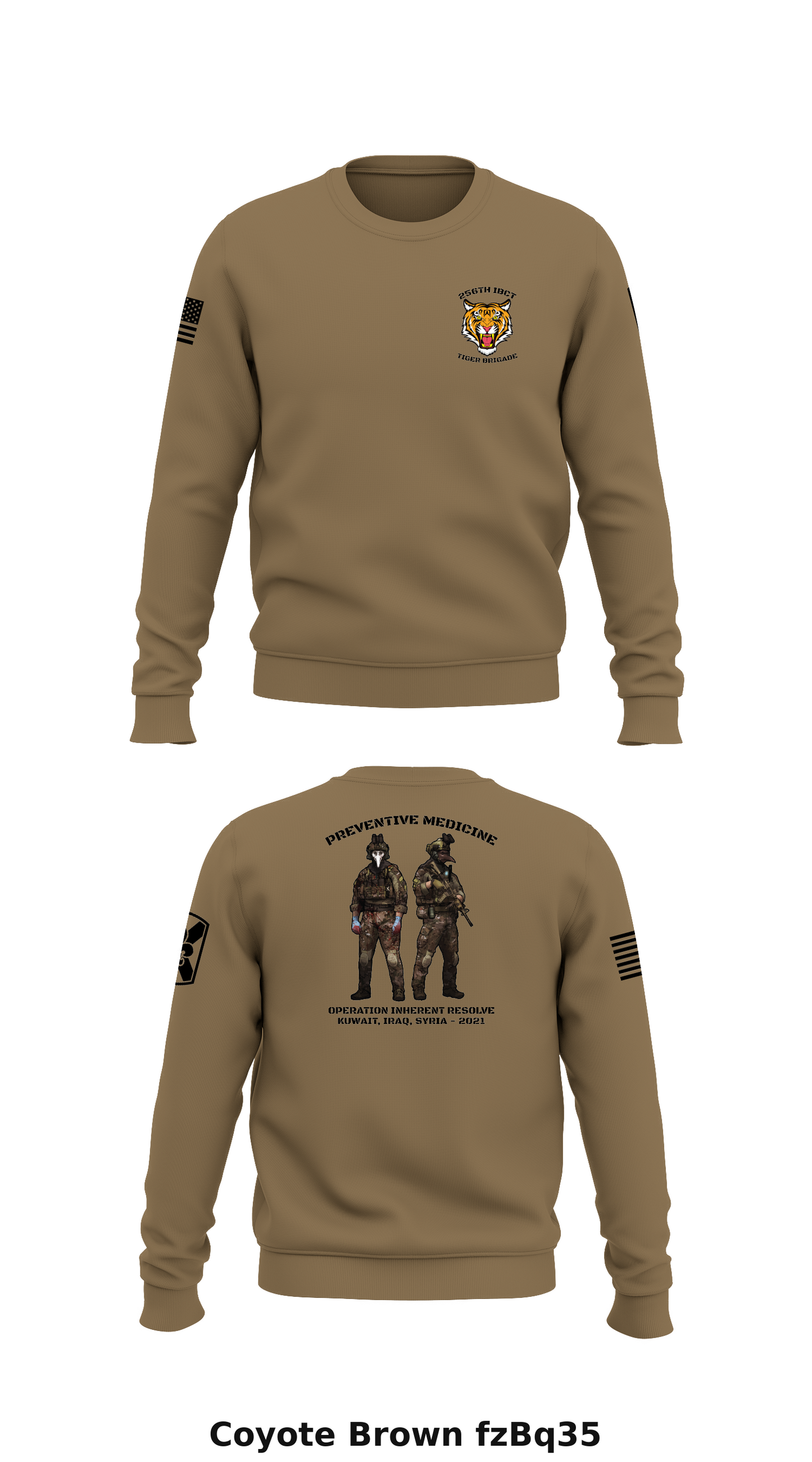 HHC 256th IBCT Store 1 Core Men's Crewneck Performance Sweatshirt - fzBq35
