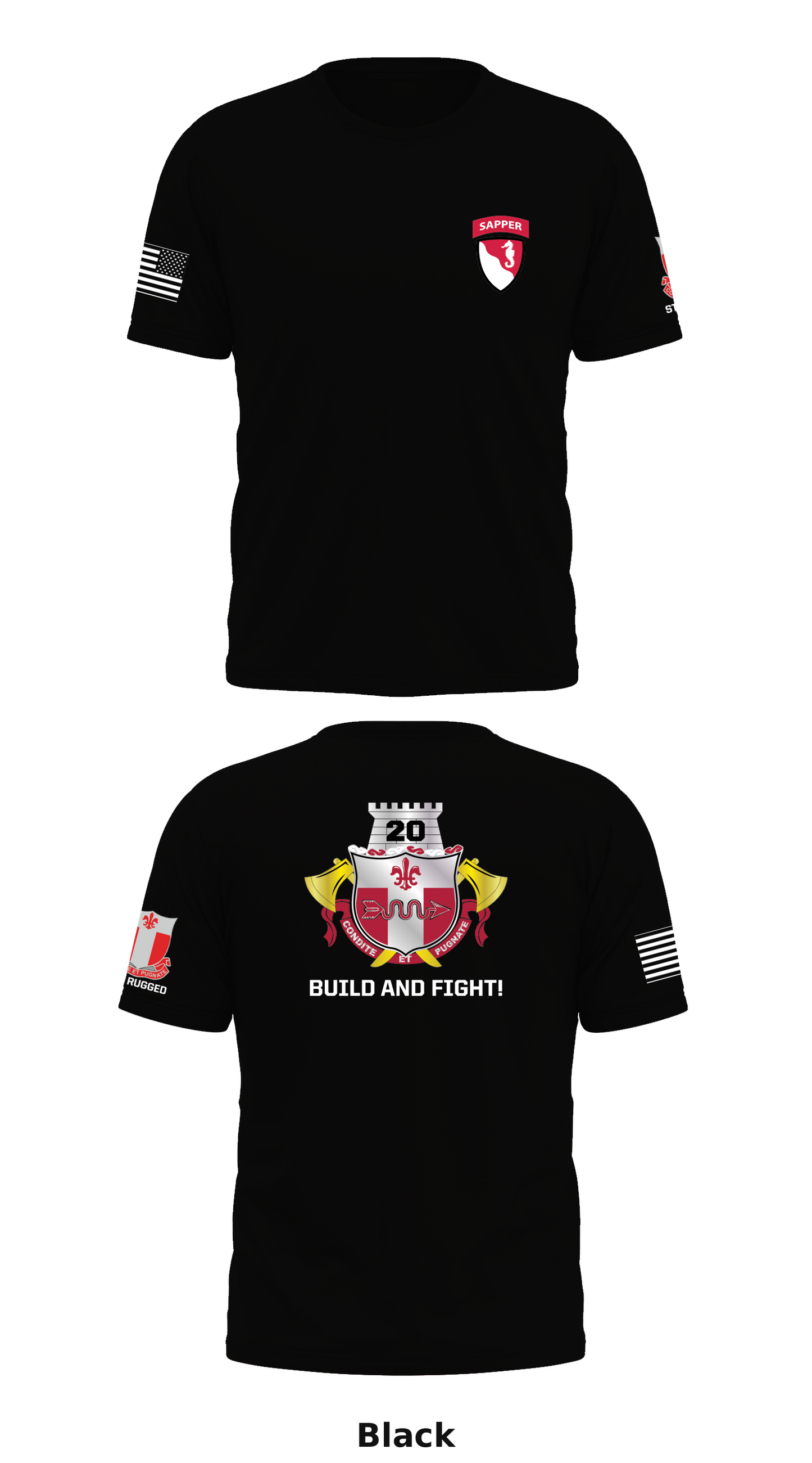 20th Engineer Battalion Store 1 Core Men's SS Performance Tee - 50816956707