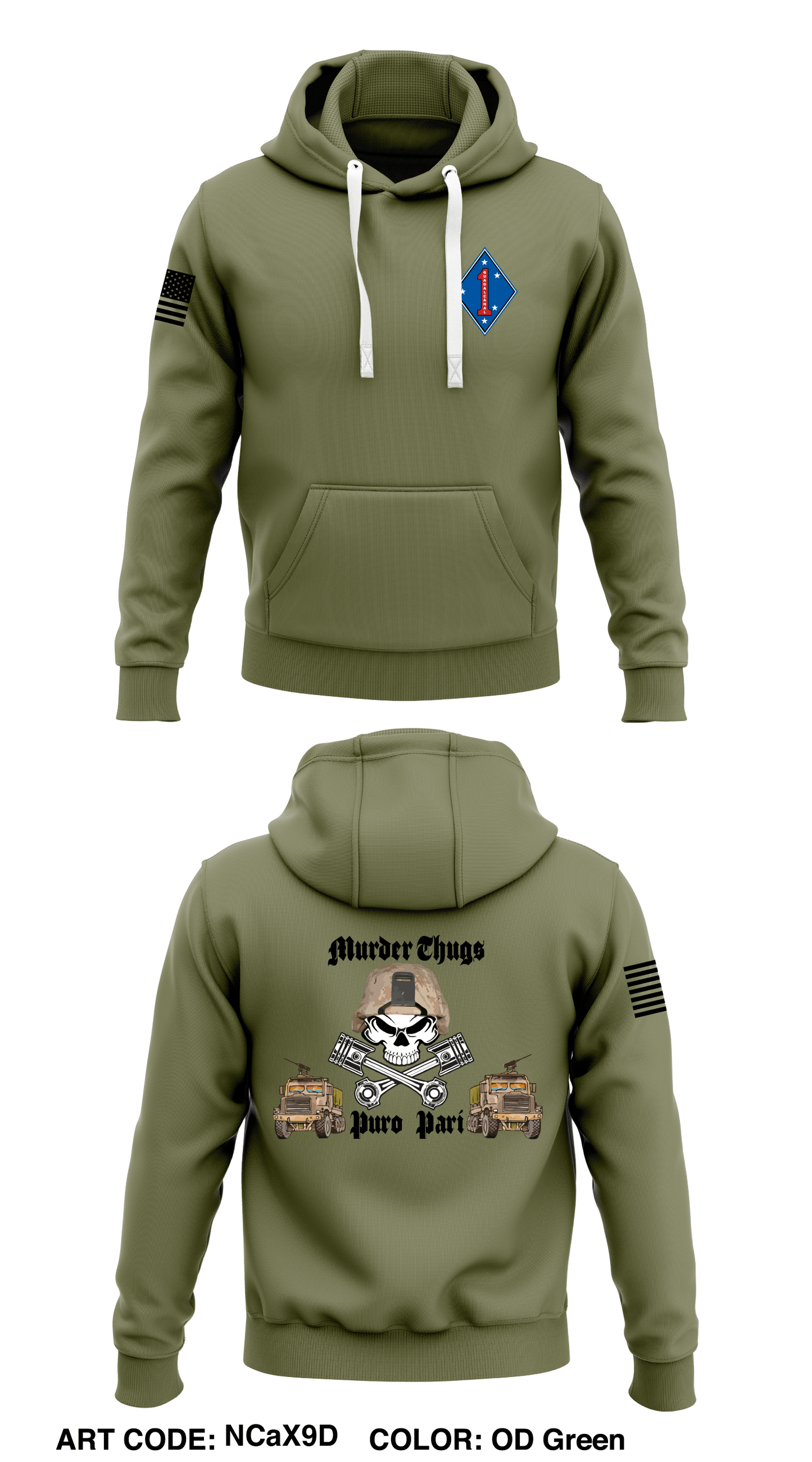 3/11 Kilo Store 1 Core Men's Hooded Performance Sweatshirt - NCaX9D