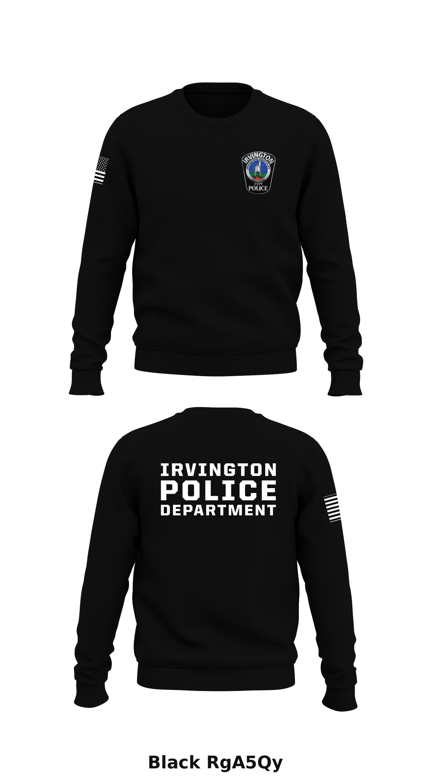 Irvington Police Department Store 1 Core Men's Crewneck Performance Sweatshirt - RgA5Qy