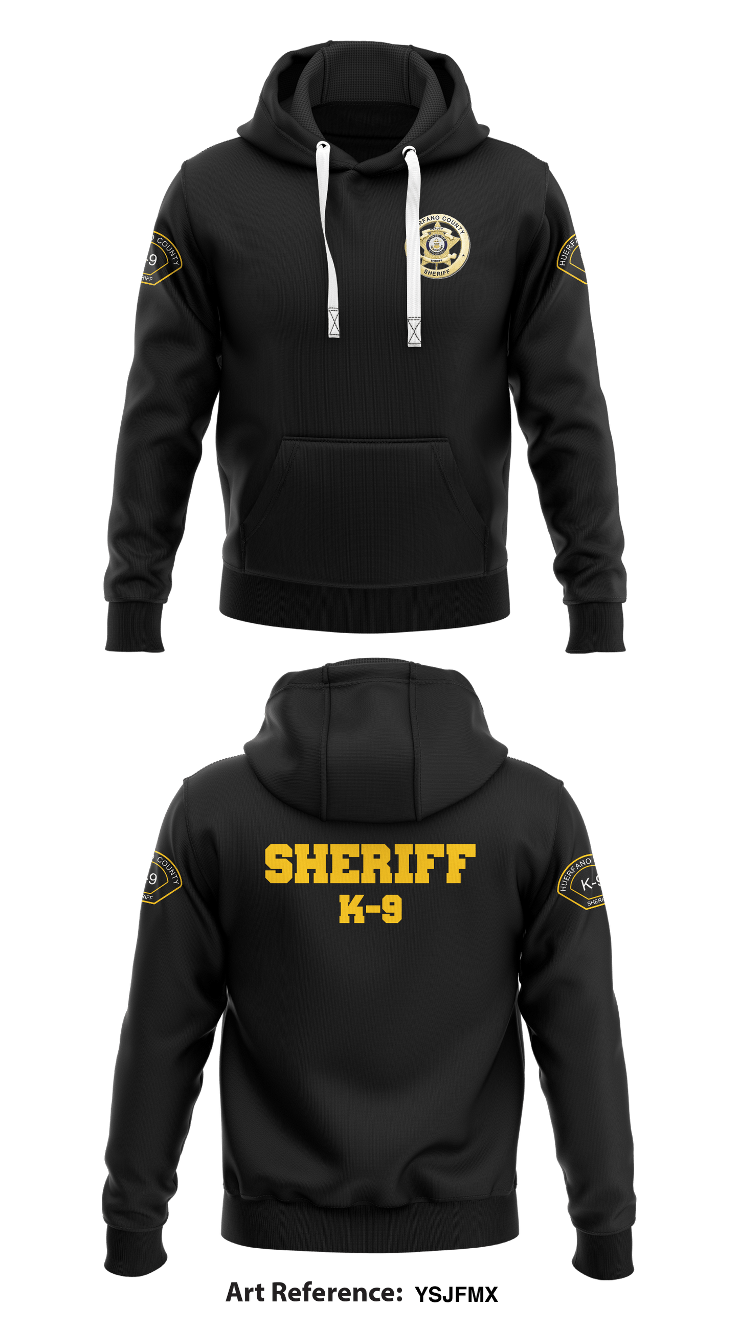 Huerfano County Sheriff K-9 Store 1 Core Men's Hooded Performance Sweatshirt - ySjfmX