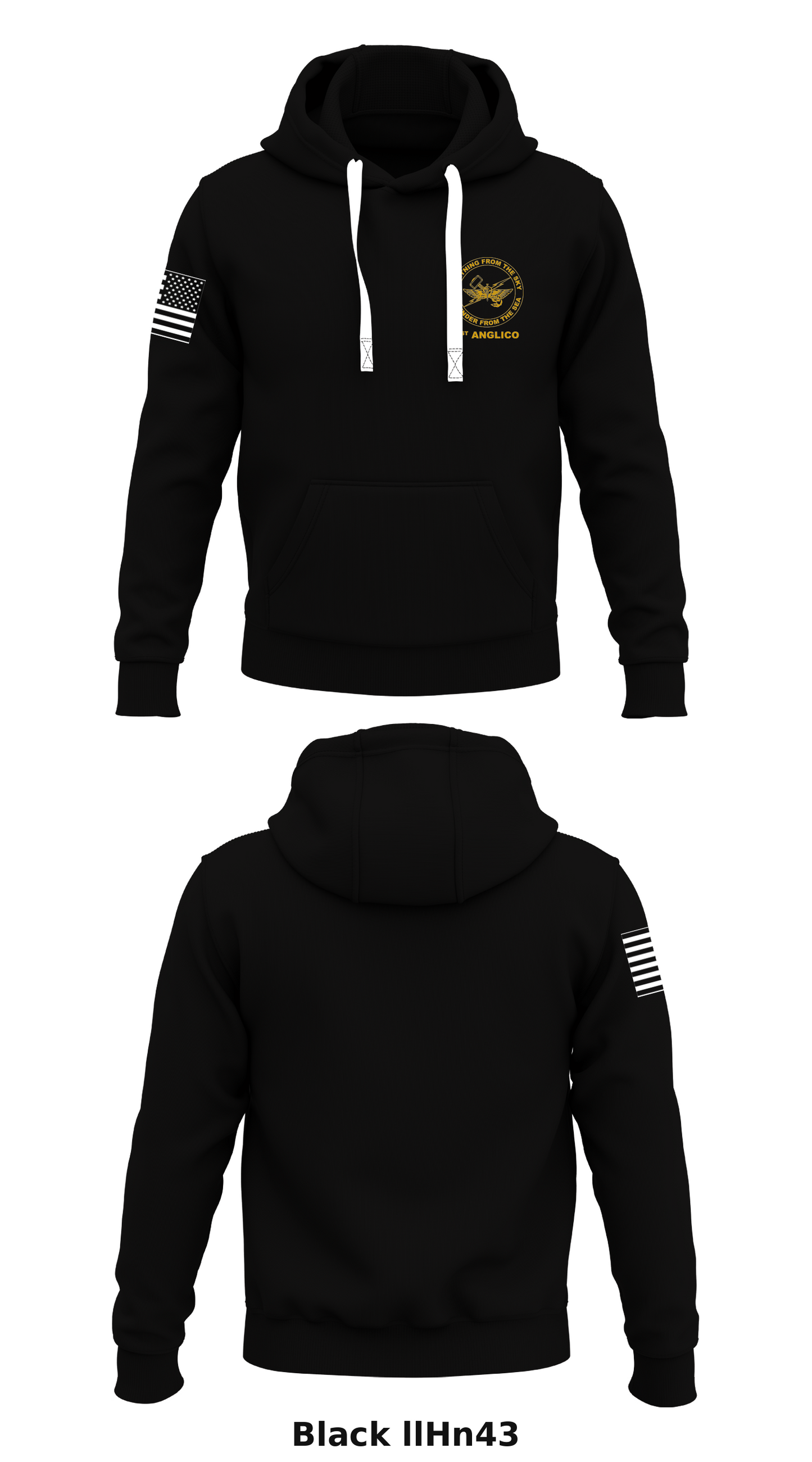 1st ANGLICO Store 1 Core Men's Hooded Performance Sweatshirt - llHn43