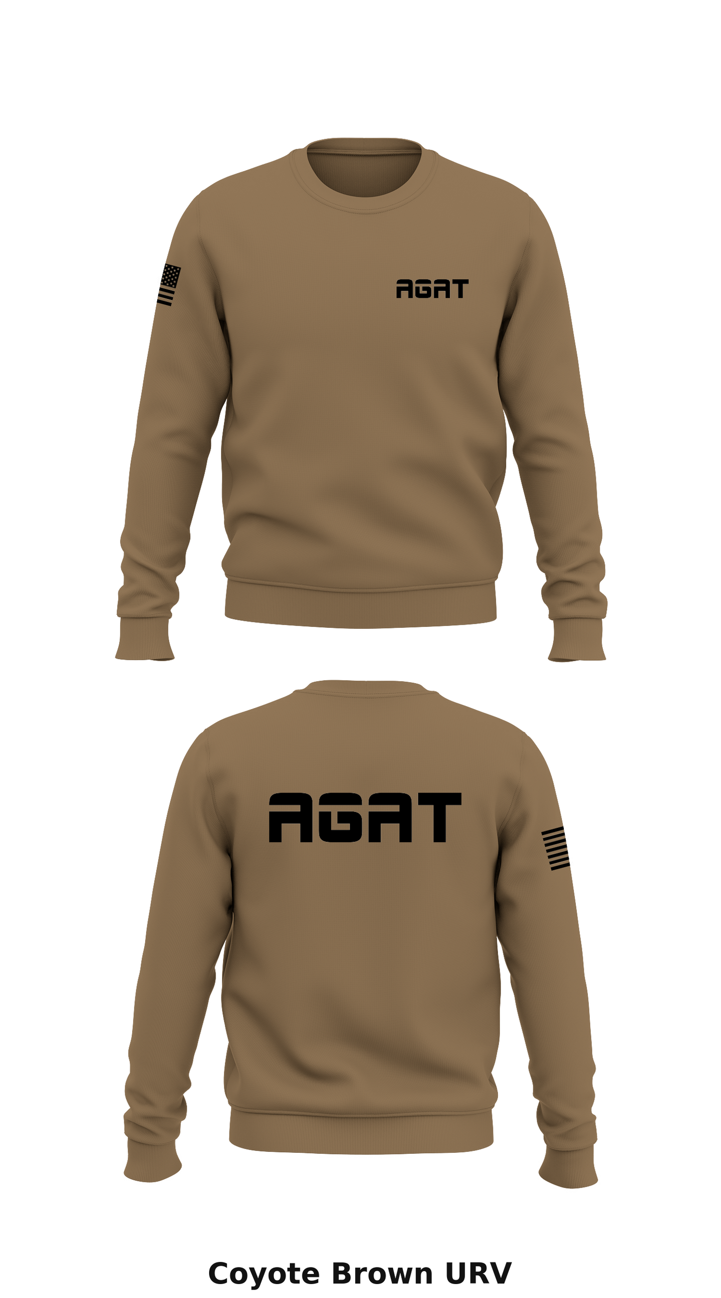 AGAT Store 1 Core Men's Crewneck Performance Sweatshirt - URV