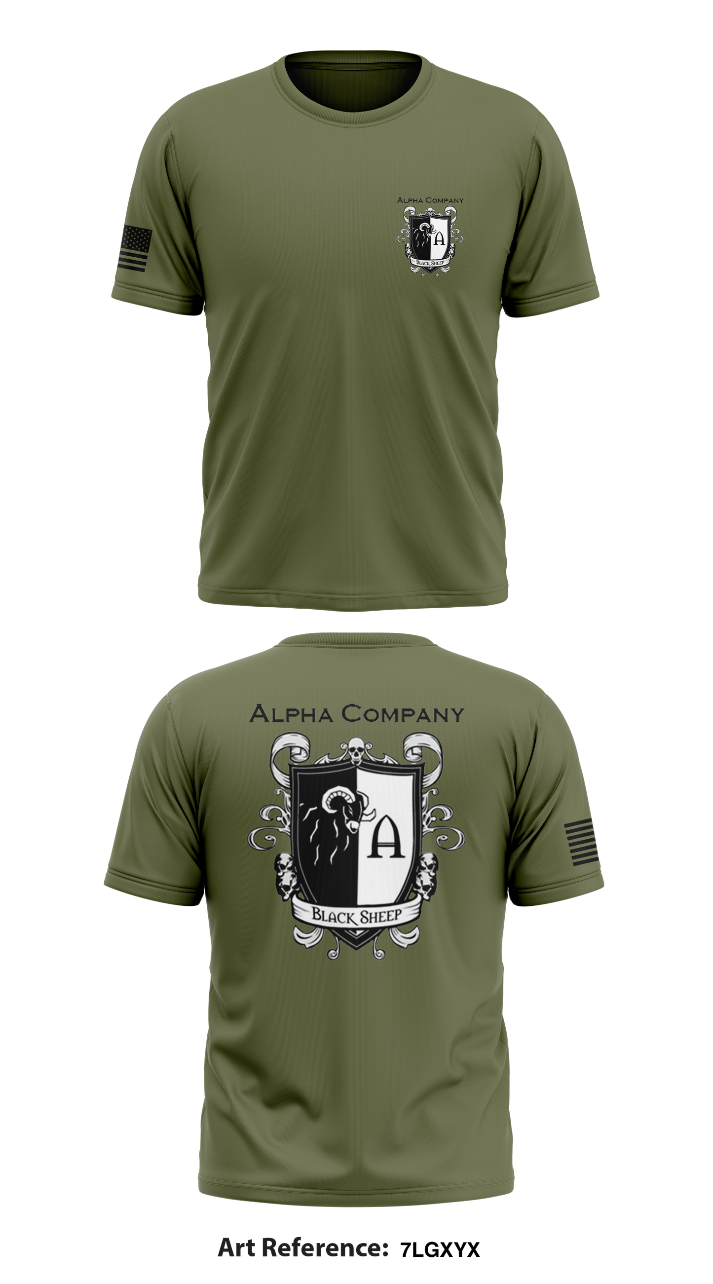 Alpha company Store 2 Core Men's SS Performance Tee - 7LgXyX