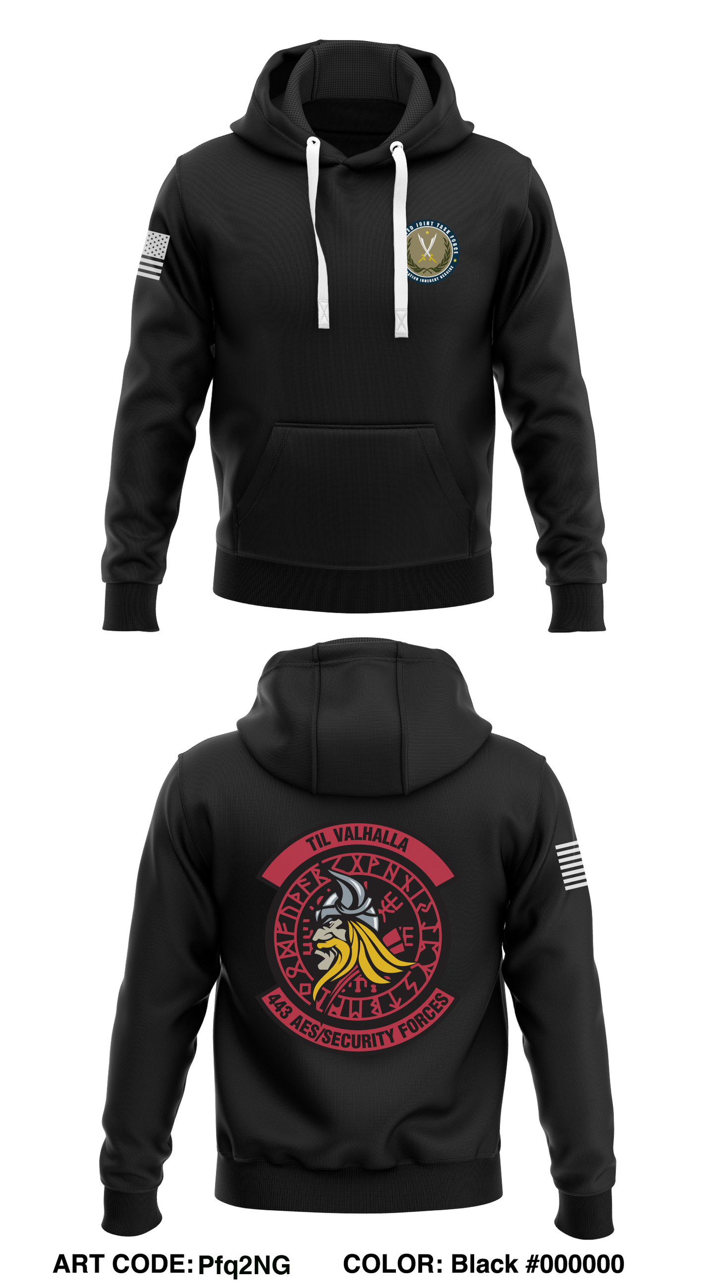 443D Air Expeditionary Sq Store 1 Core Men's Hooded Performance Sweatshirt - Pfq2NG