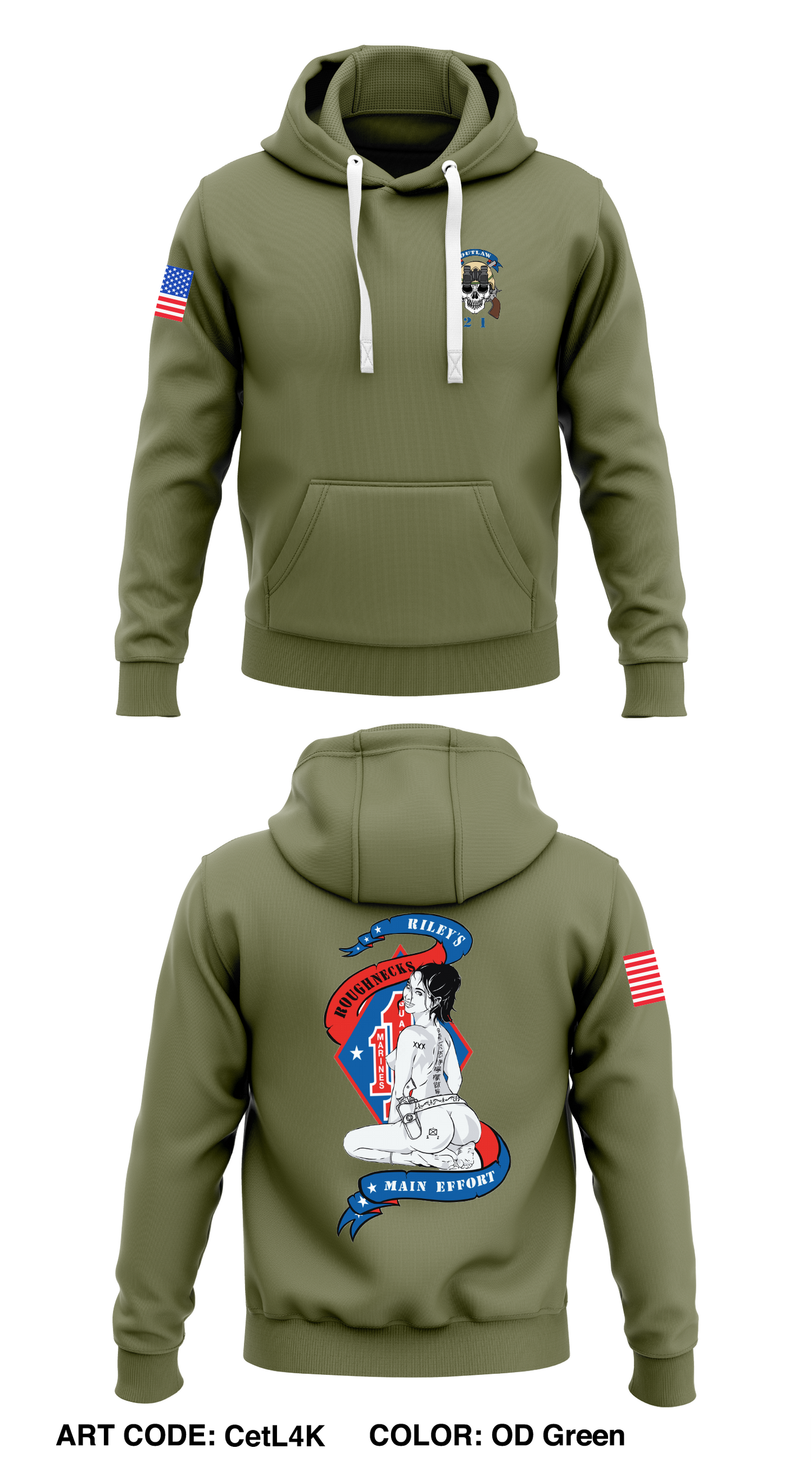 3rd Bn 1st Mar 2nd Plt 1st Sqd Store 1 Core Men's Hooded Performance Sweatshirt - CetL4K