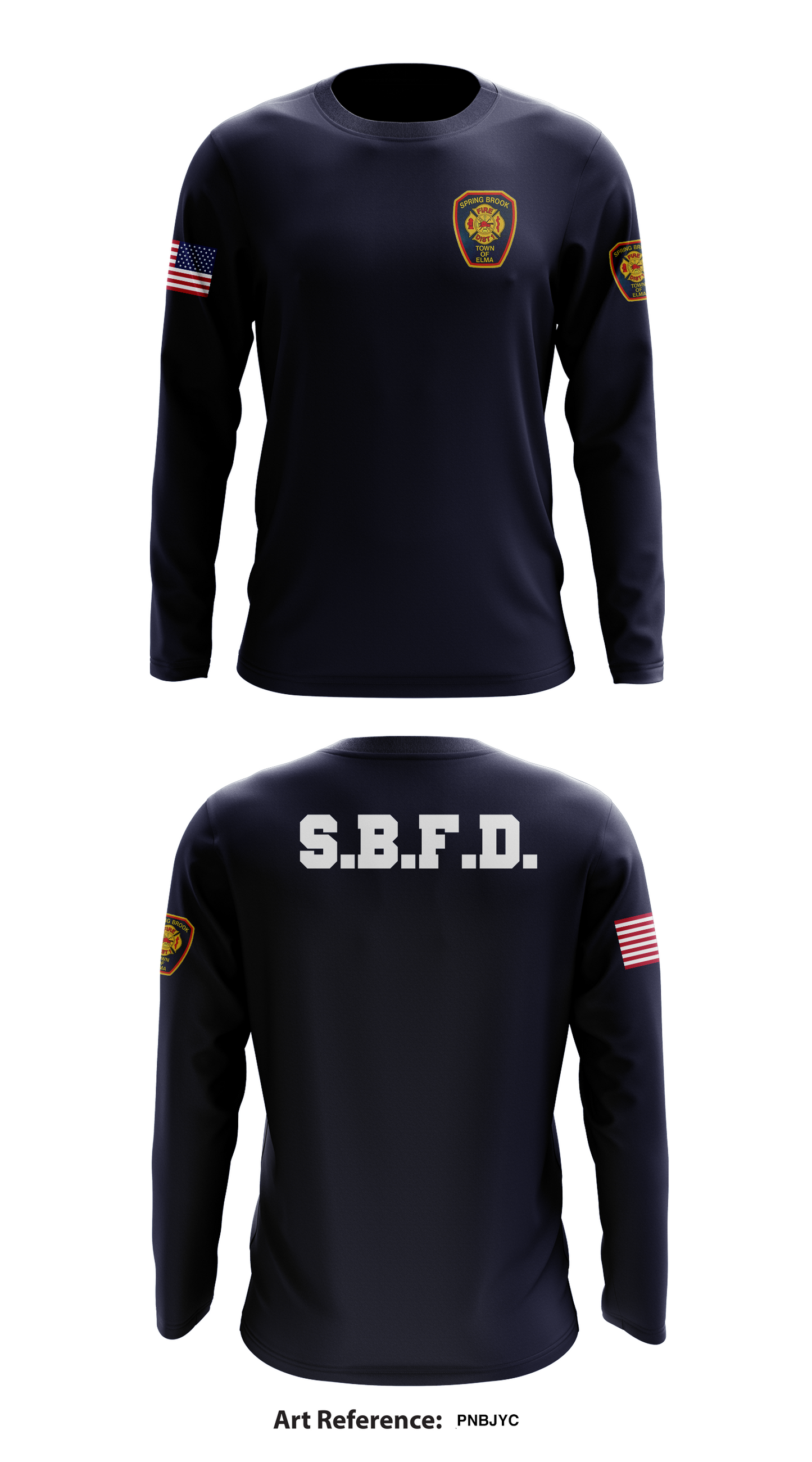 Spring Brook Fire Dist Store 1 Core Men's LS Performance Tee - PNBjYc