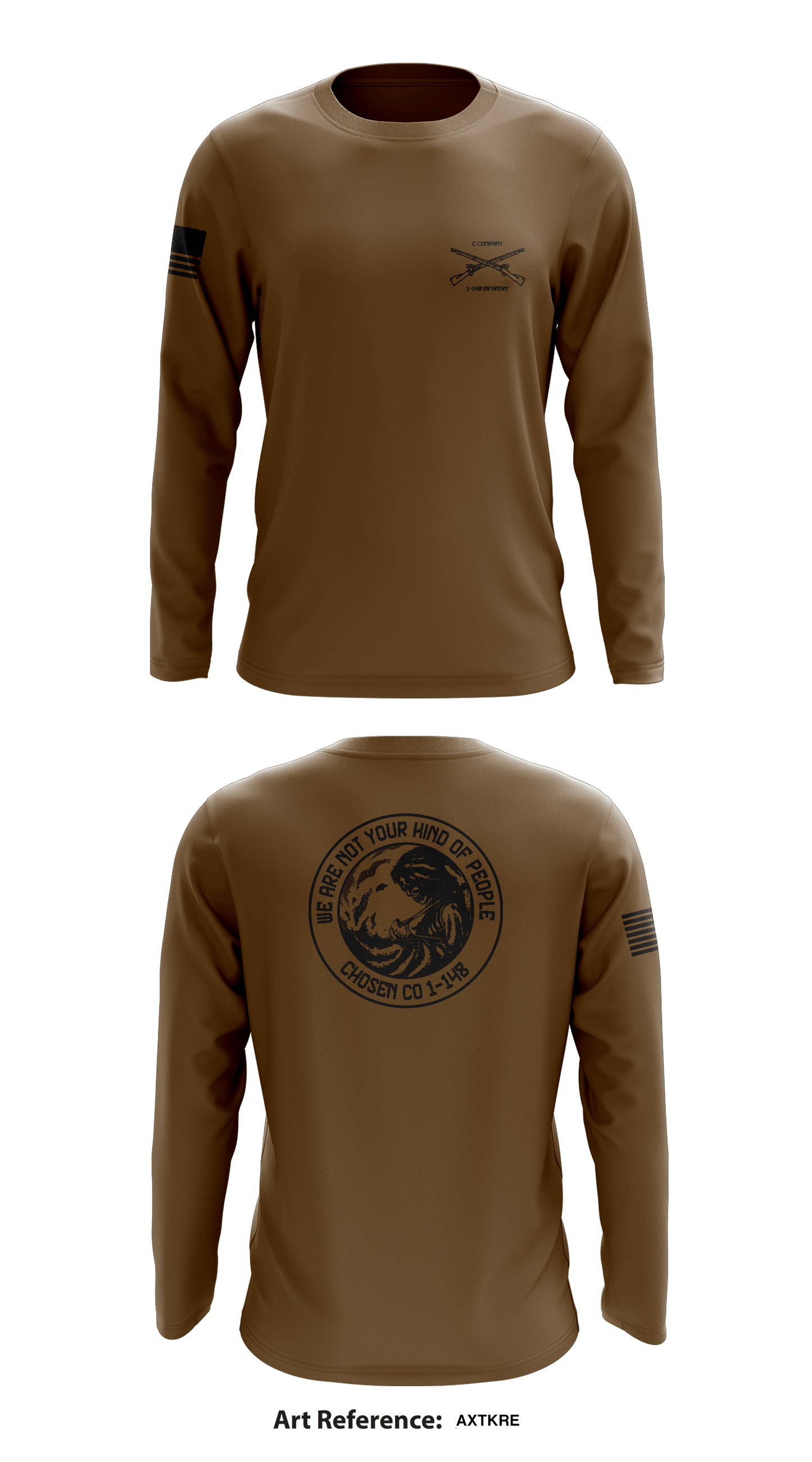 Chosen 1-148 Infantry Store 1 Core Men's LS Performance Tee - uZQdLT