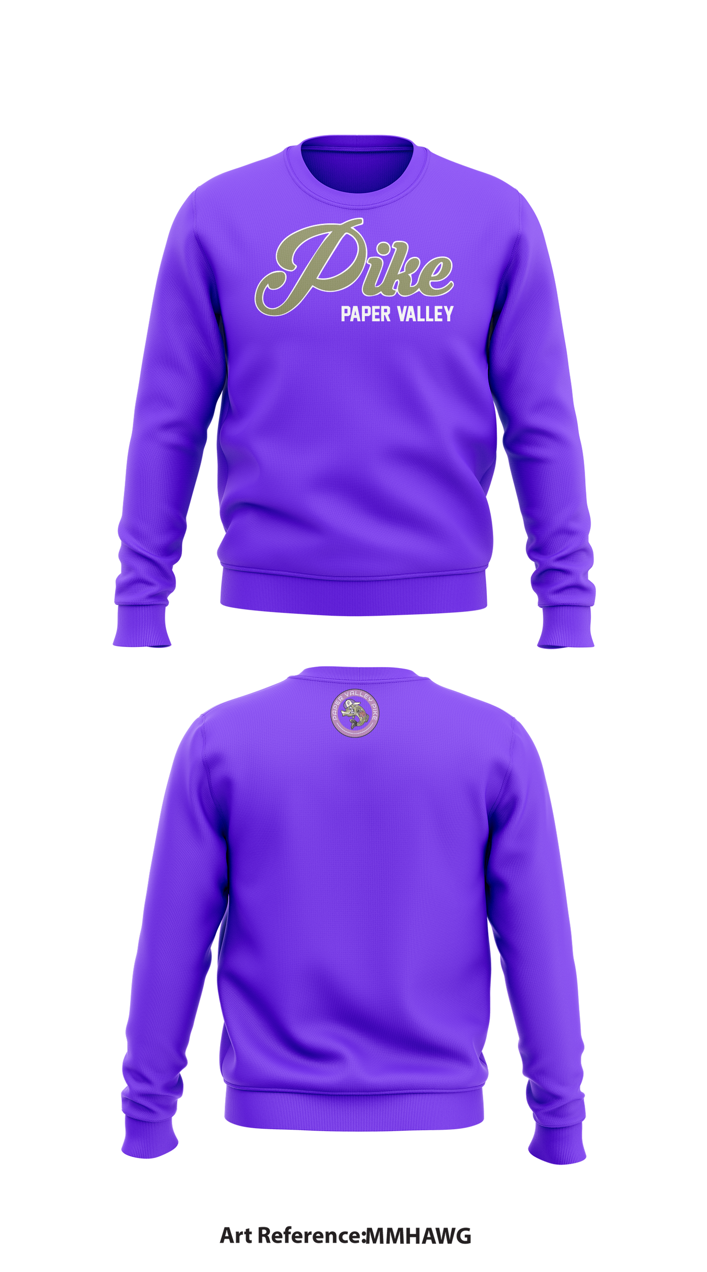 Paper Valley Pike Store 1 Core Men's Crewneck Performance Sweatshirt - MMHAWG
