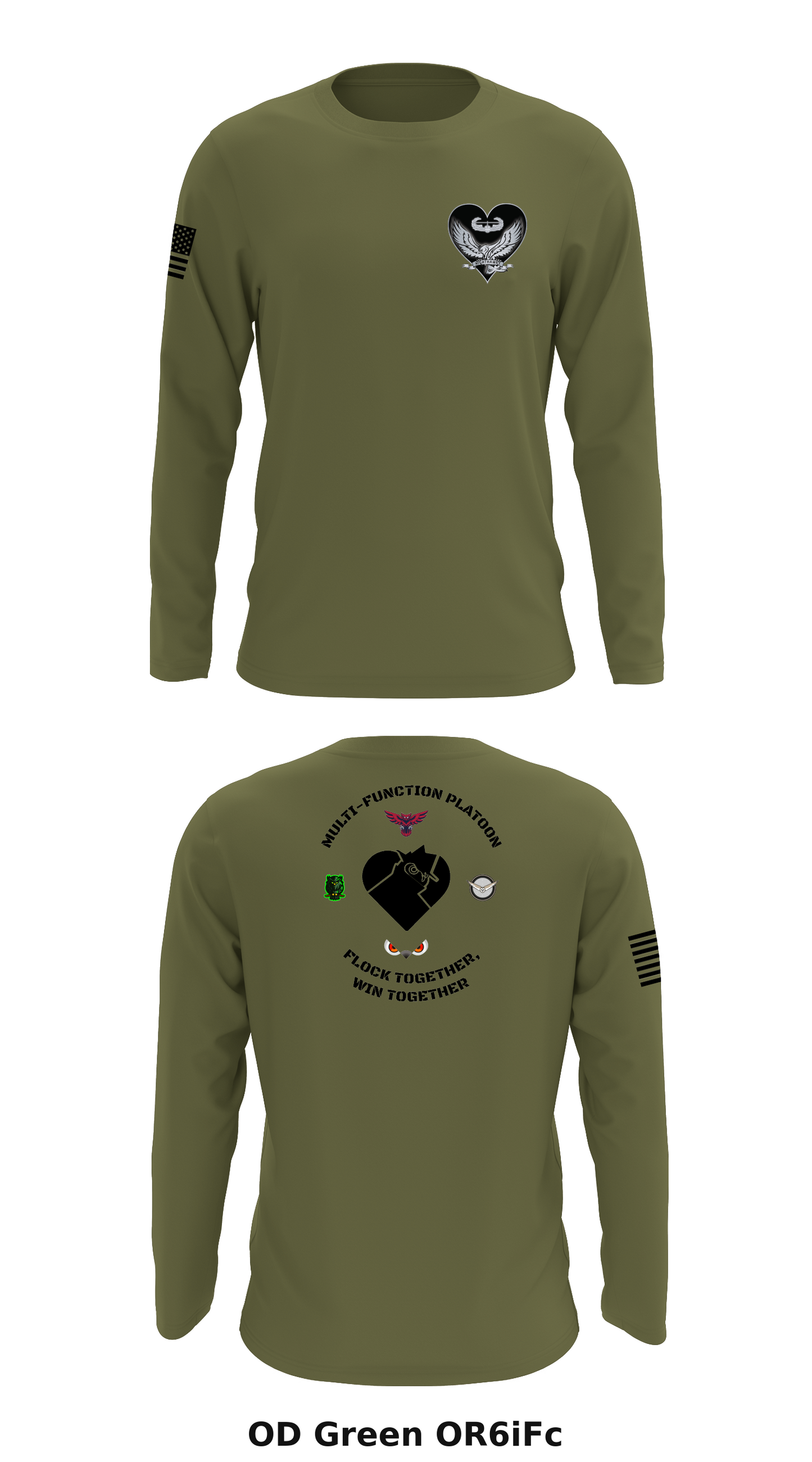 MFP, D. Co., 39BEB, 2BCT, 101 ABN Store 1 Core Men's LS Performance Tee - OR6iFc