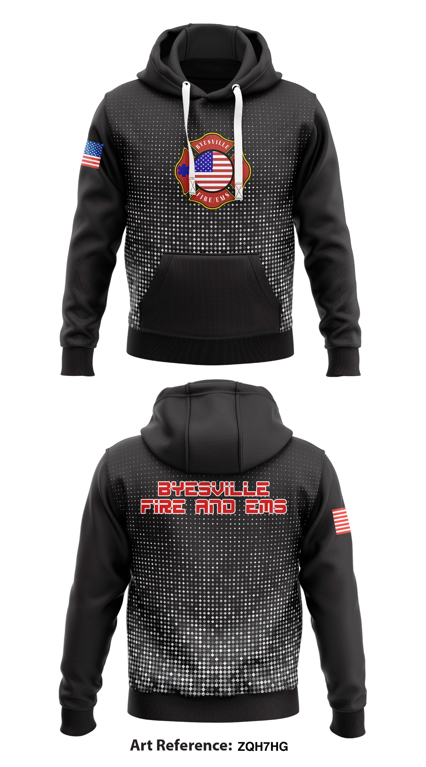 Byesville Volunteer Fire Department Core Men's Hooded Performance Sweatshirt - ZqH7Hg