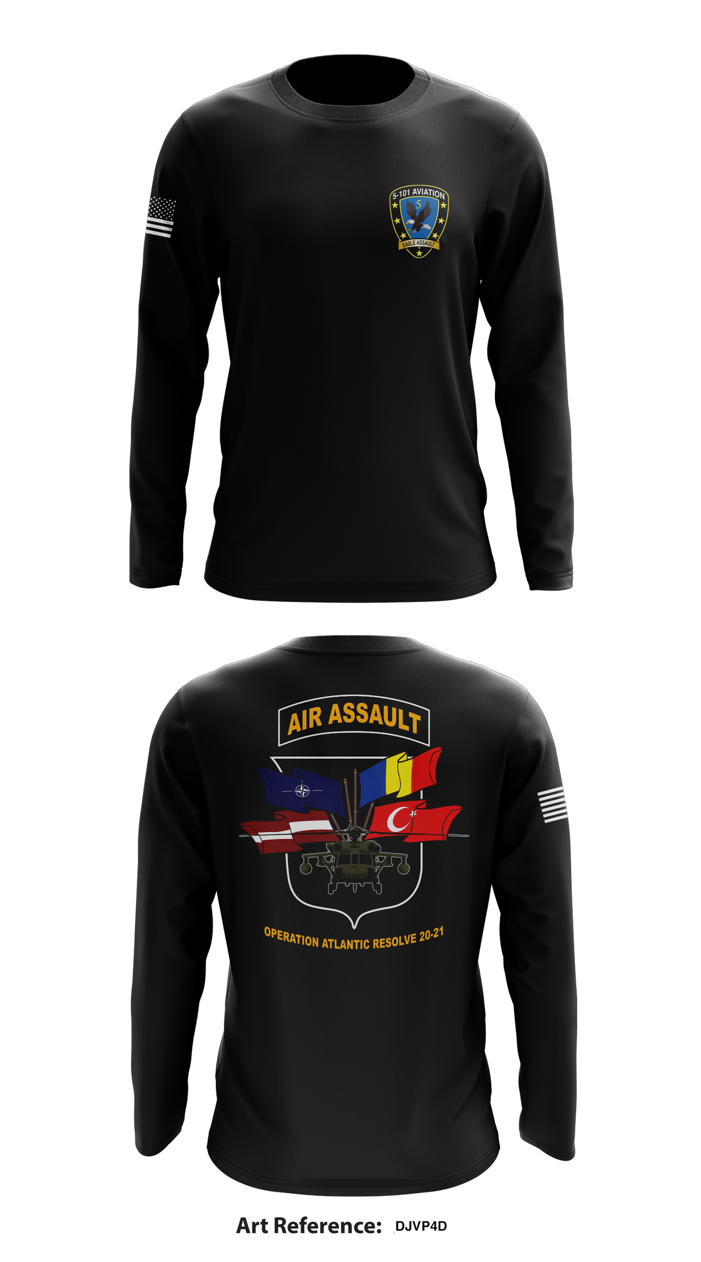 5 101 AVN REGT Store 1 Core Men's LS Performance Tee - DJvP4D