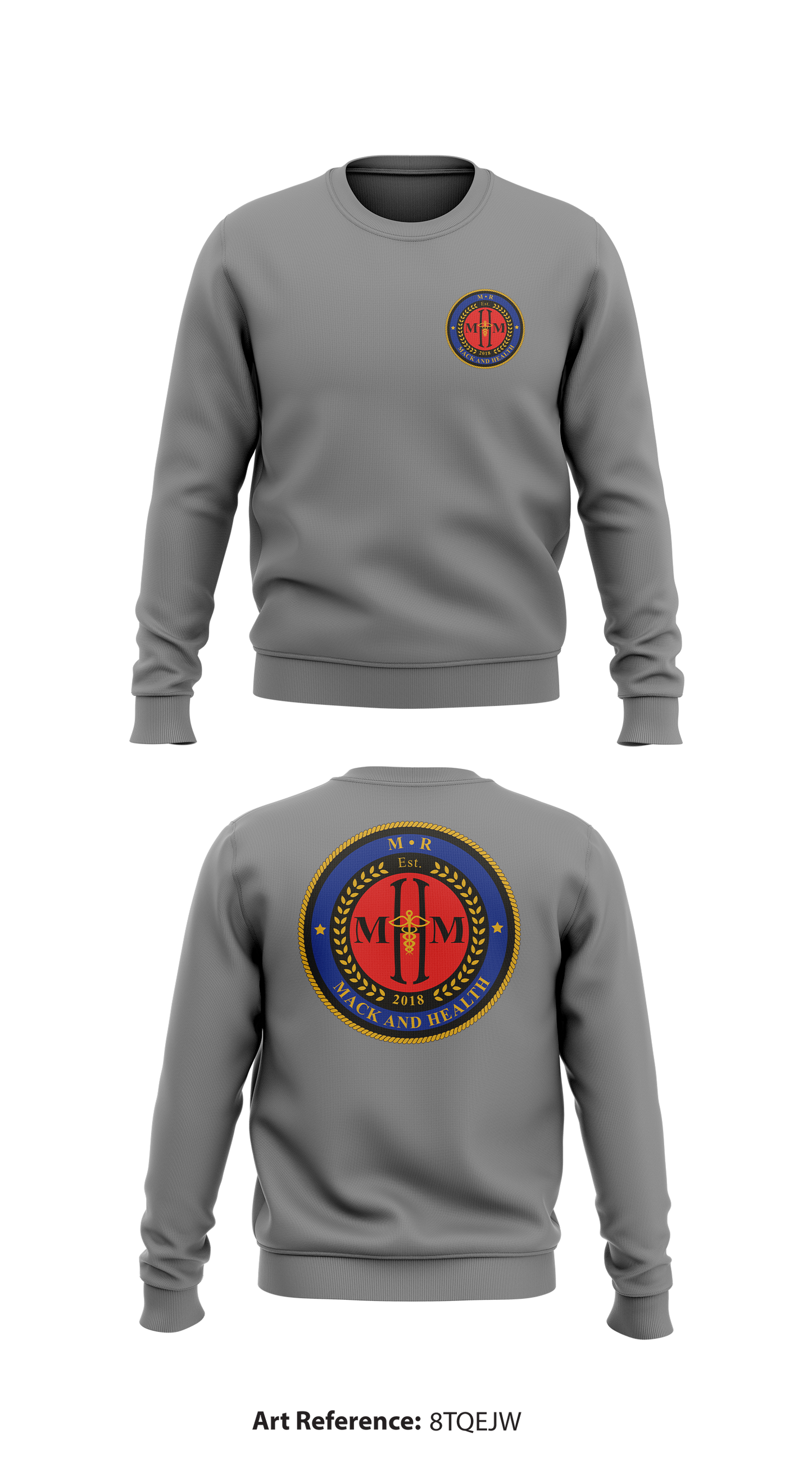 M.R. Mack & Health Store 1 Core Men's Crewneck Performance Sweatshirt - 8TQeJw