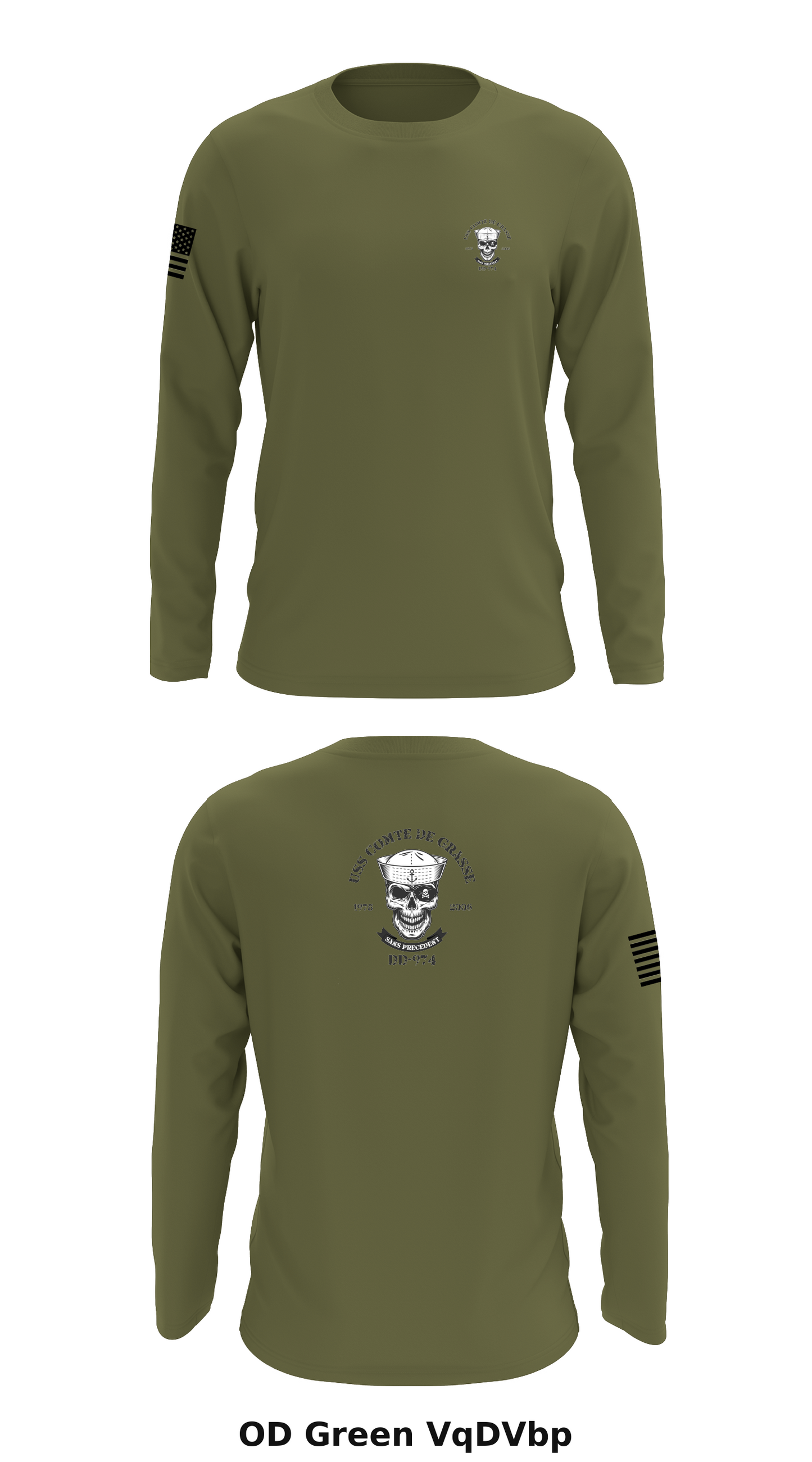 DD-974 Crew Store 1 Core Men's LS Performance Tee - VqDVbp