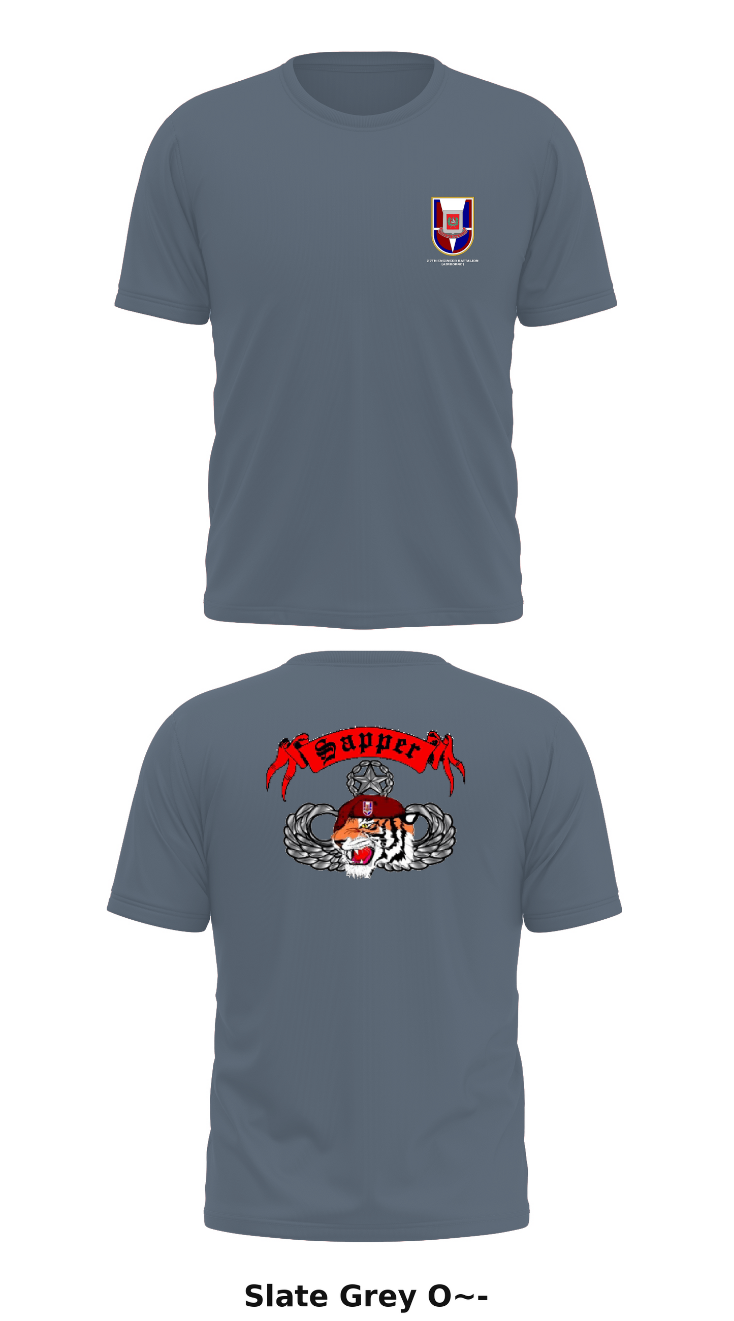 27TH ENGINEER BATTALION (AIRBORNE) STORE 1 Core Men's SS Performance Tee - O~-