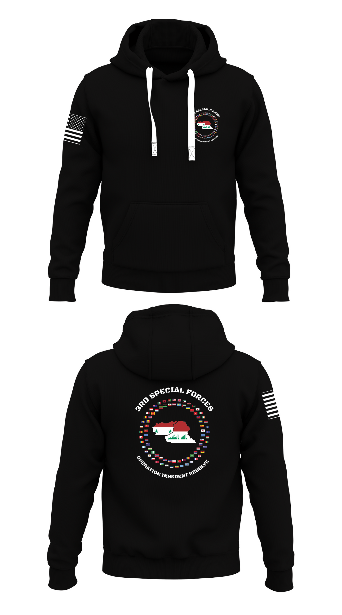 3rd Special Forces Store 1 Core Men's Hooded Performance Sweatshirt - 94689059892