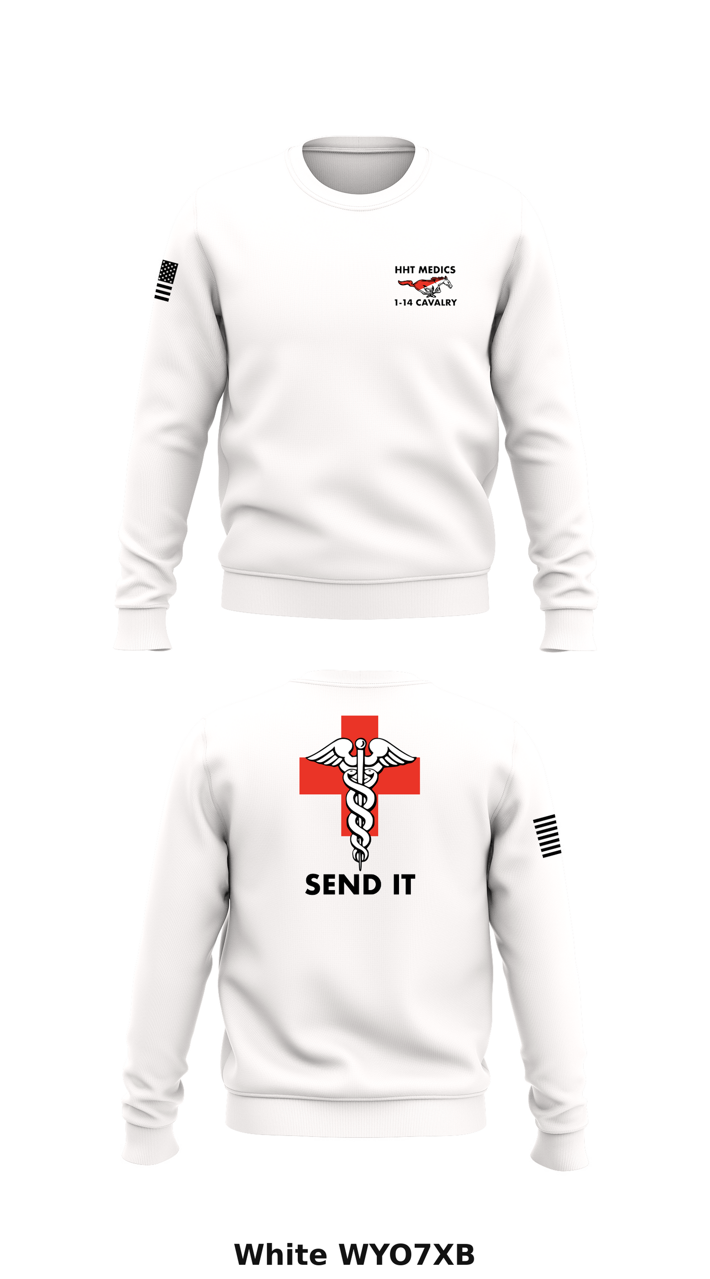MEDICS1-14 Store 1 Core Men's Crewneck Performance Sweatshirt - WYO7XB