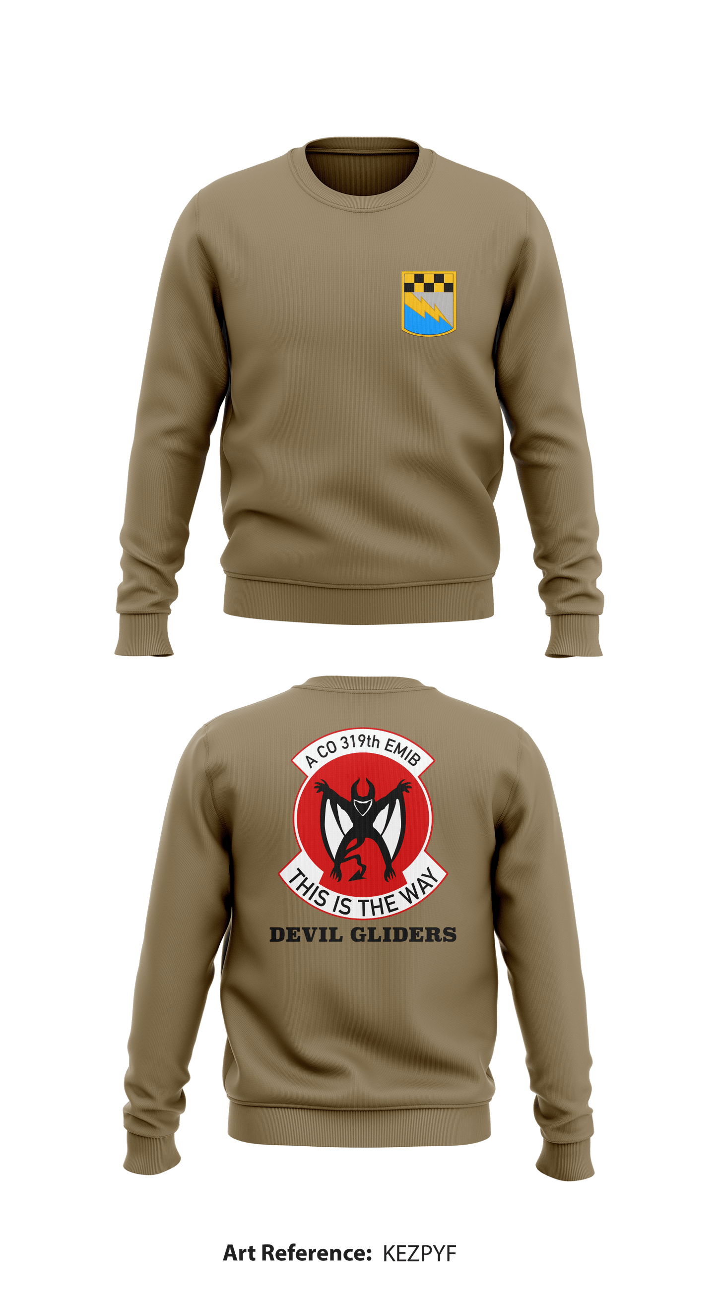 Devil Gliders Store 1 Core Men's Crewneck Performance Sweatshirt - KezpyF