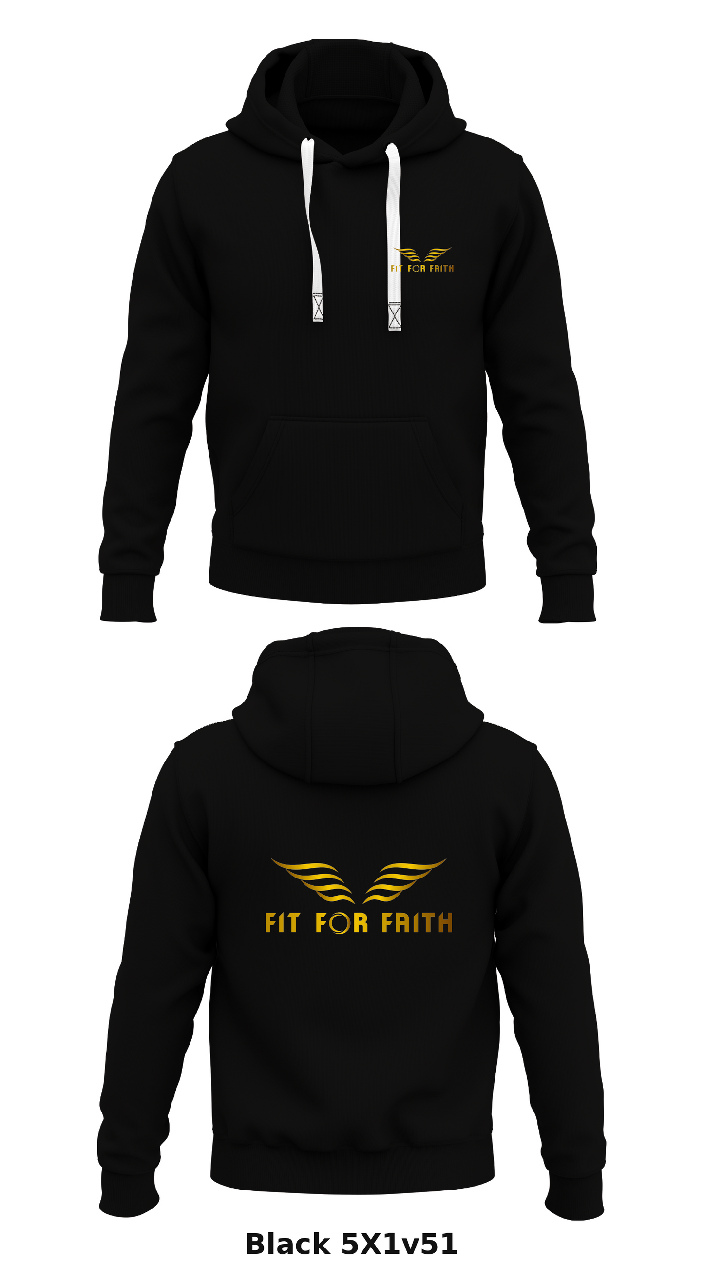 Fit For Faith Store 1 Core Men's Hooded Performance Sweatshirt - 5X1v51