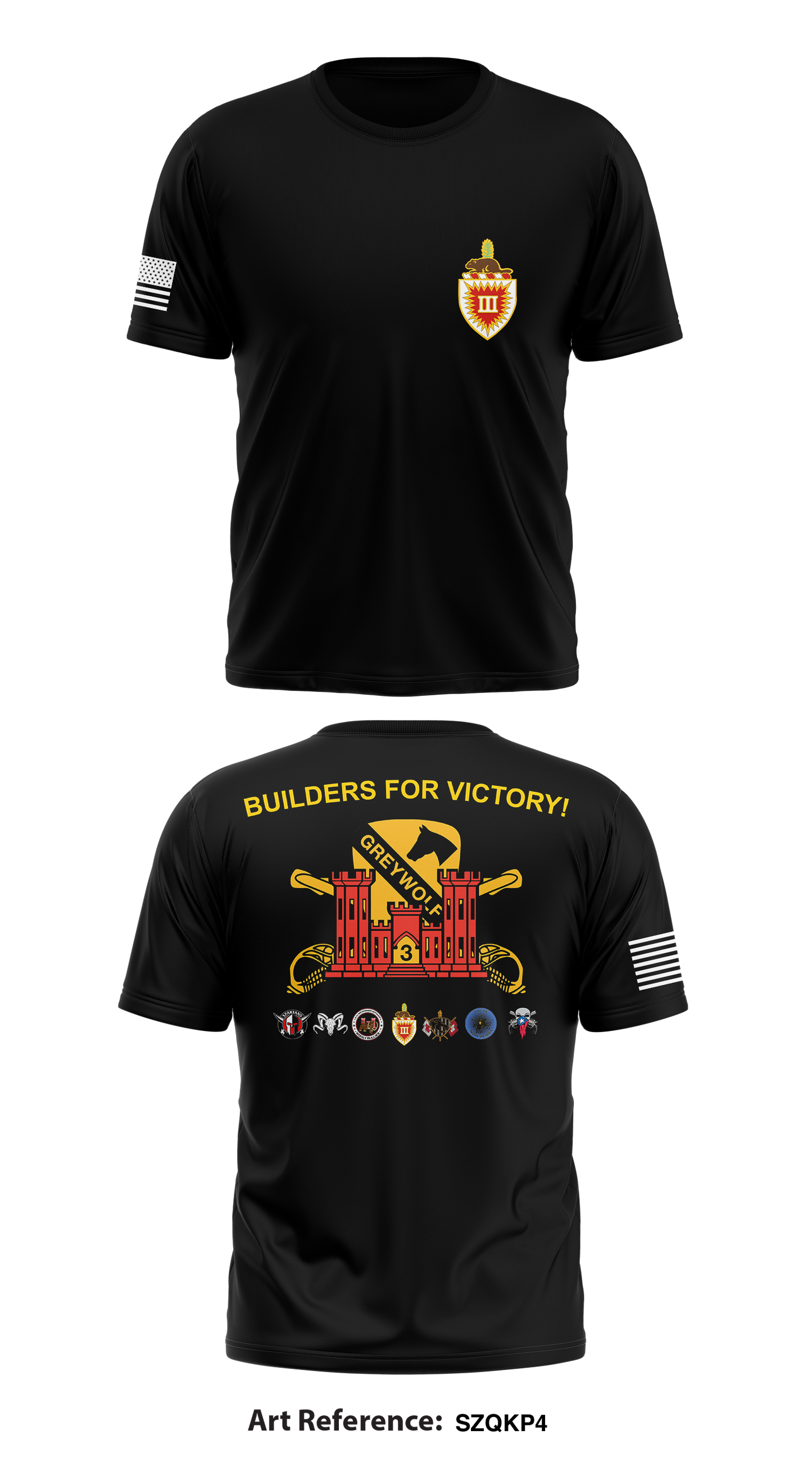 3rd Brigade Engineer Battalion Store 1 Core Men's SS Performance Tee - SzqKp4