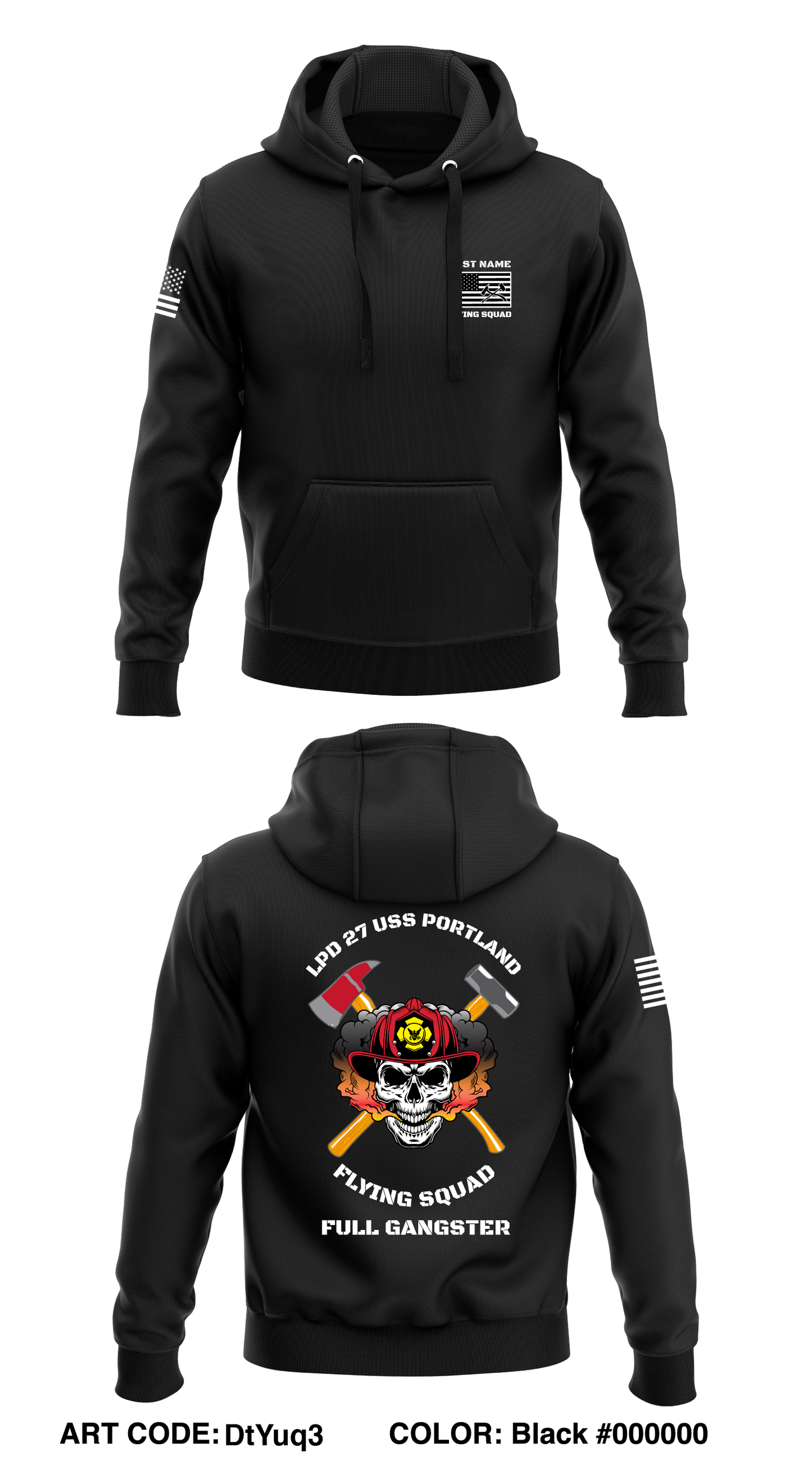 CUSTOM Flying Squad Store 1 Core Men's Hooded Performance Sweatshirt - DtYuq3