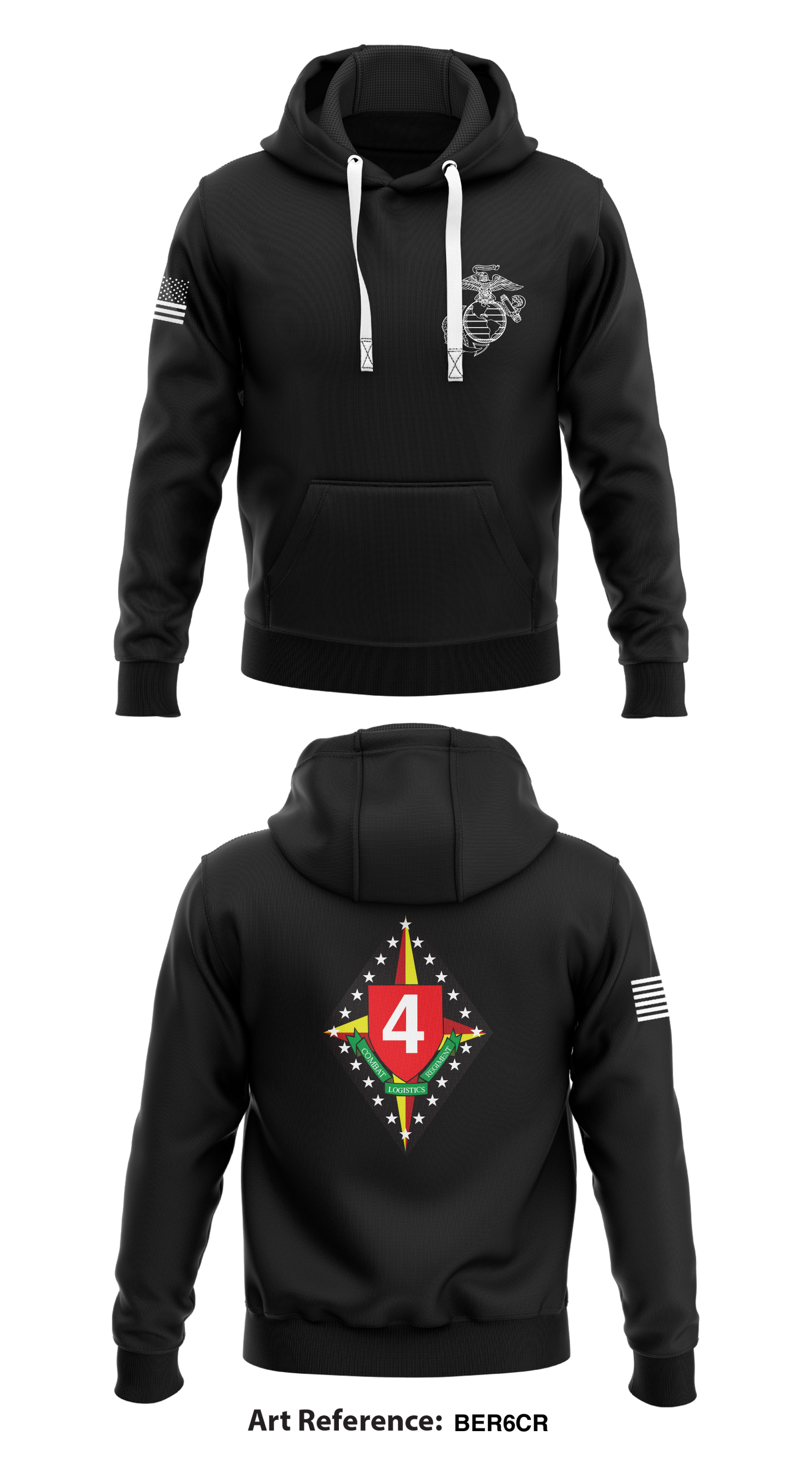 COMBAT LOGISTICS REGIMENT 4 Store 1 Core Men's Hooded Performance Sweatshirt - bEr6cR