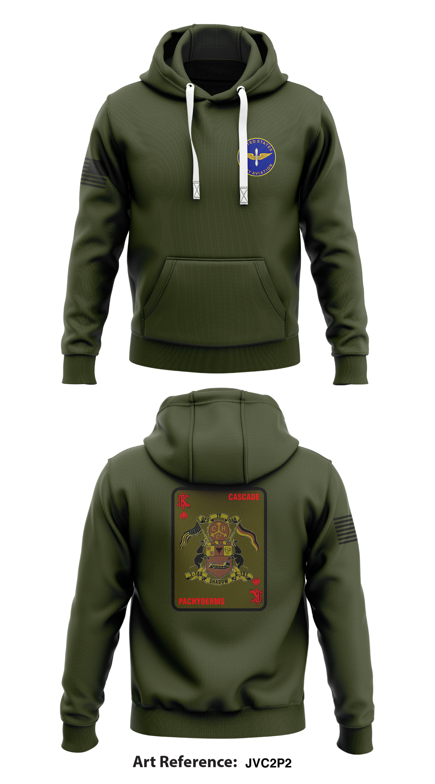Cascade 1-168 Store 1 Core Men's Hooded Performance Sweatshirt - JVC2p2
