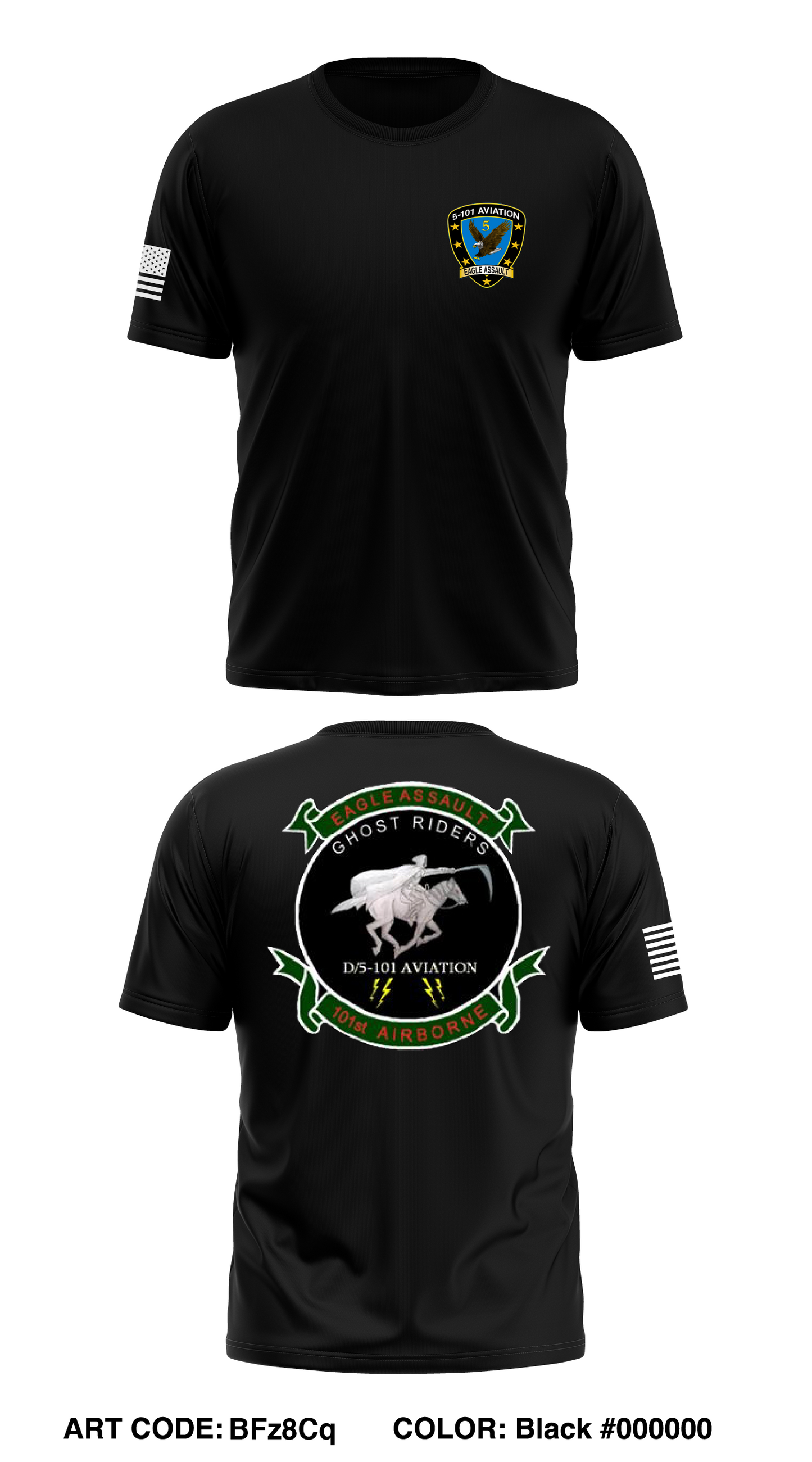 D Co, 5 BN, 101st CAB Store 1 Core Men's SS Performance Tee - BFz8Cq