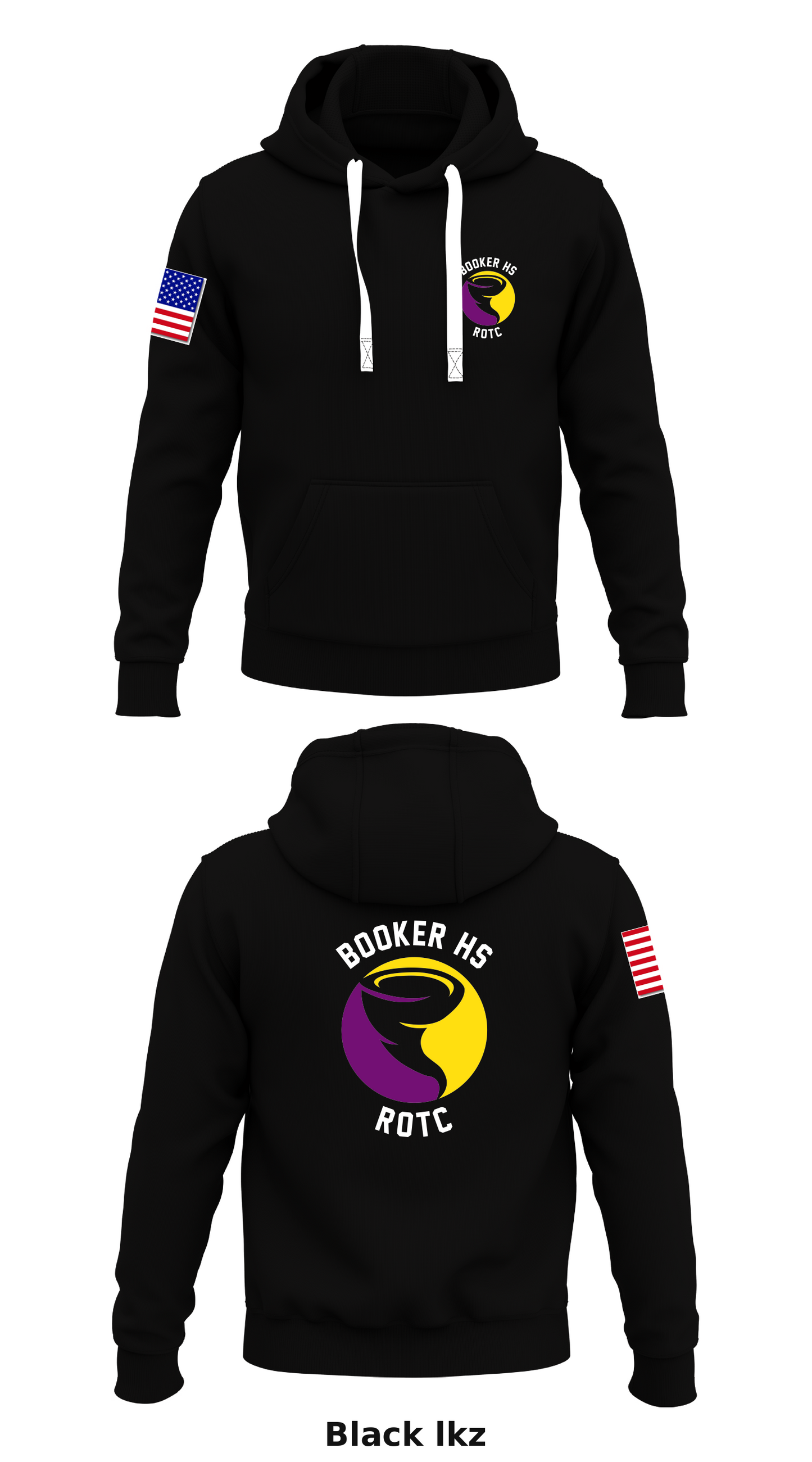Booker HS JROTC Store 1 Core Men's Hooded Performance Sweatshirt - lkz