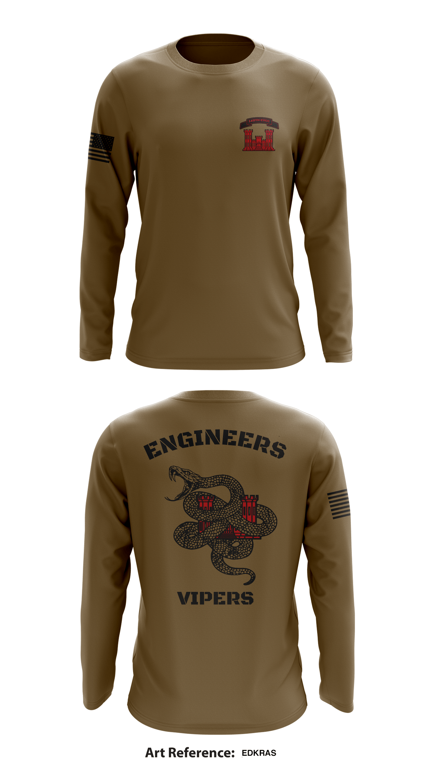 149th EVCC Store 1 Core Men's LS Performance Tee - edkRas