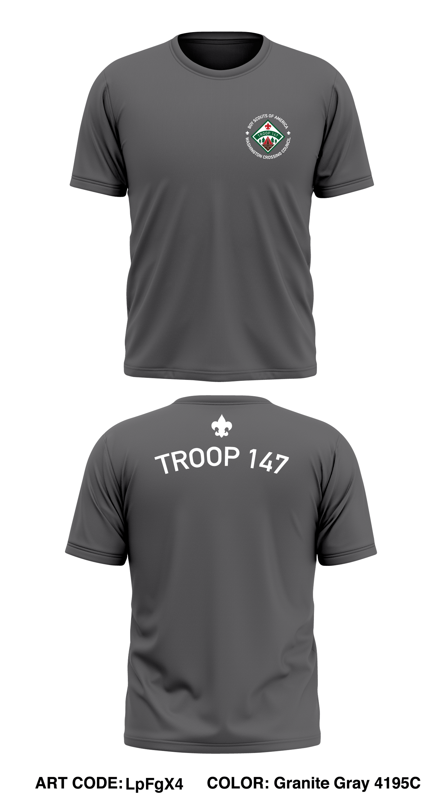 Troop 147 Store 1 Core Men's SS Performance Tee - LpFgX4