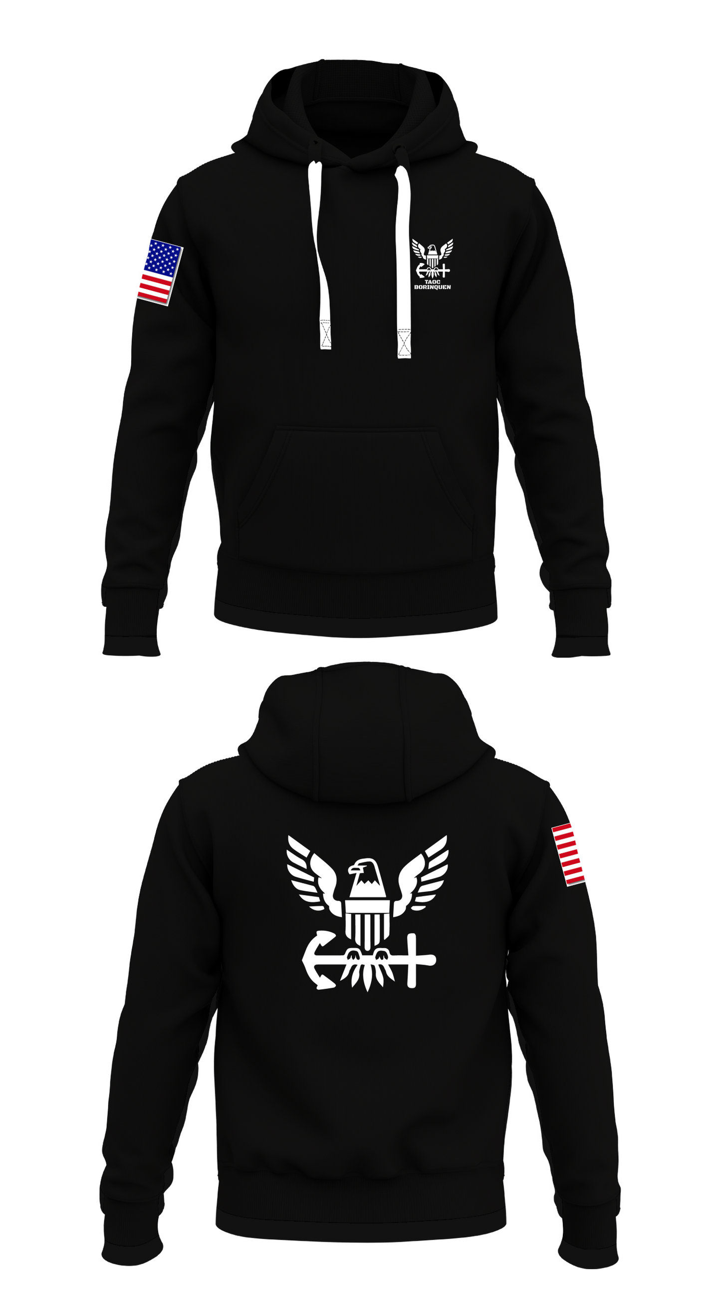 TAOC Borinquen Store 1 Core Men's Hooded Performance Sweatshirt - 60668620518